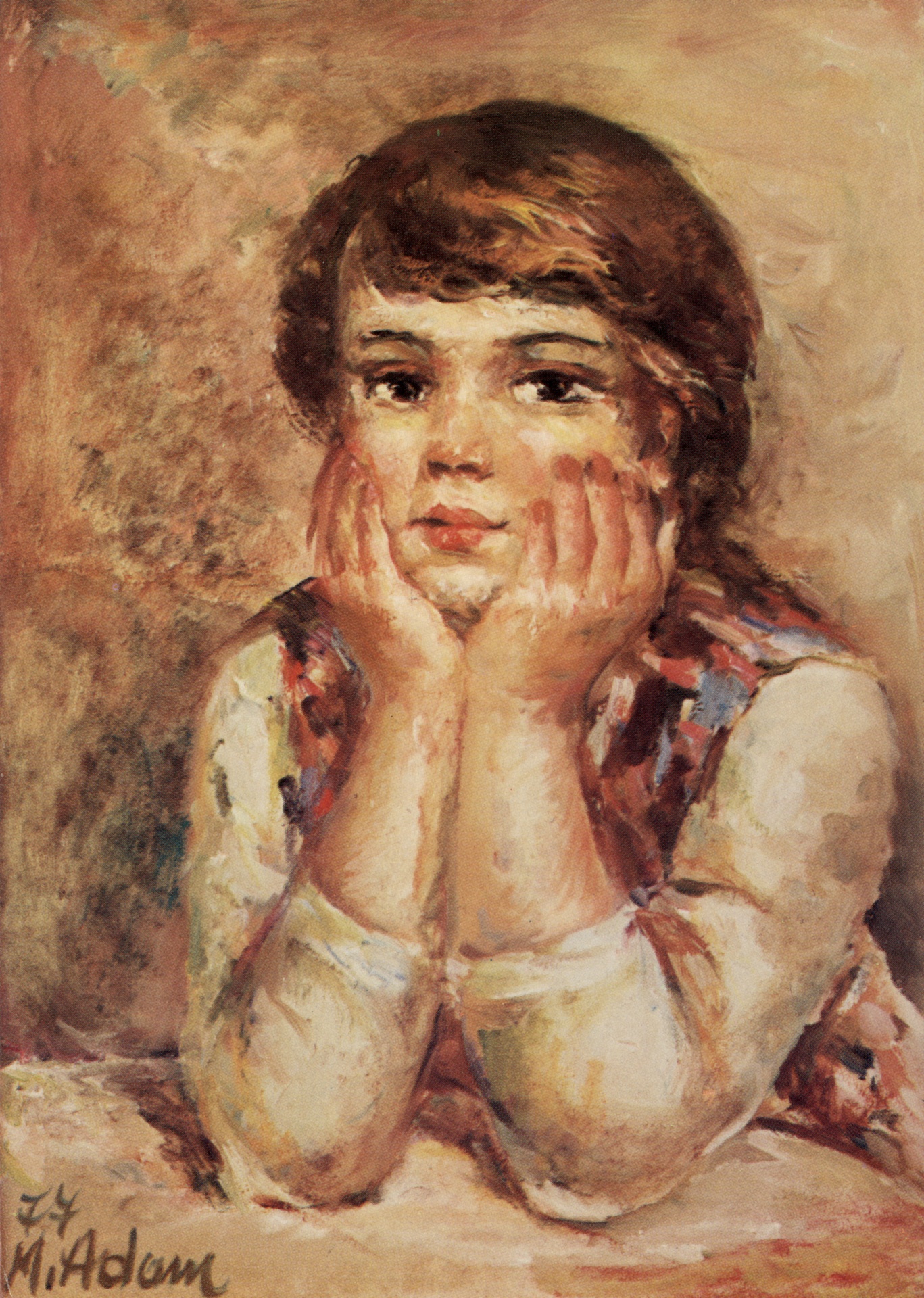 Девочка за столом