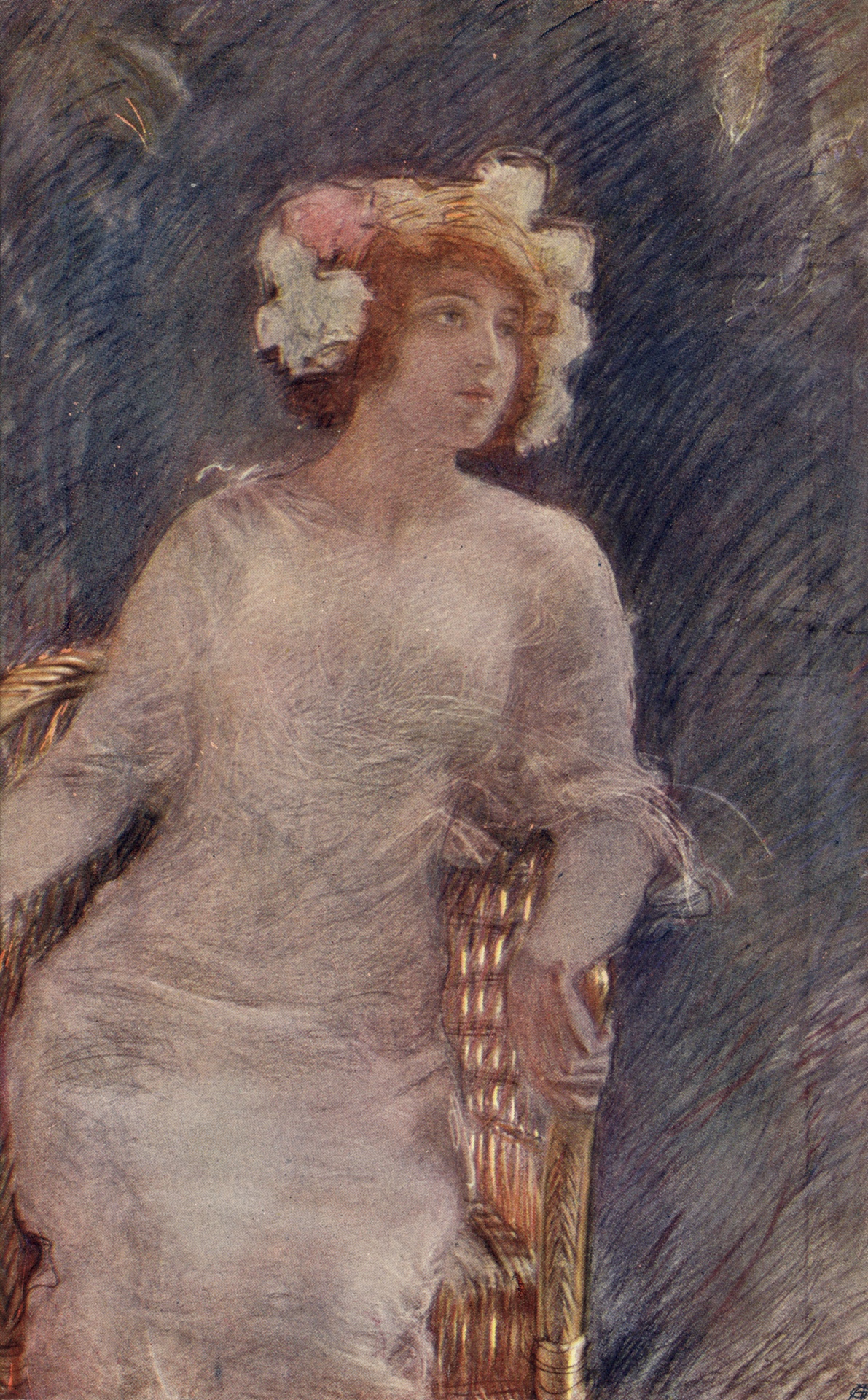 Дама в плетёном кресле