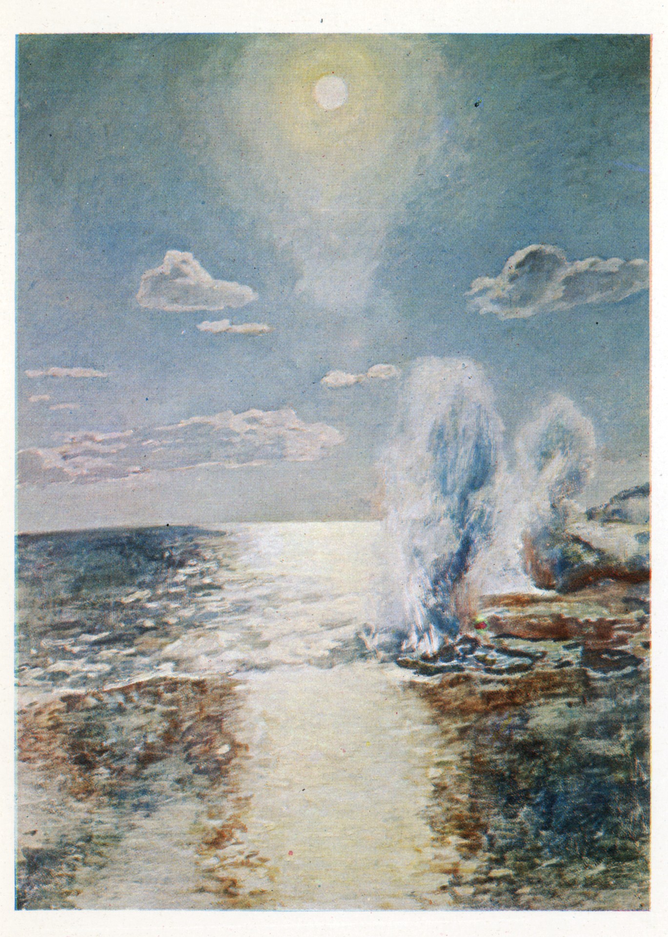 Фонтаны на рифах островов Тонга