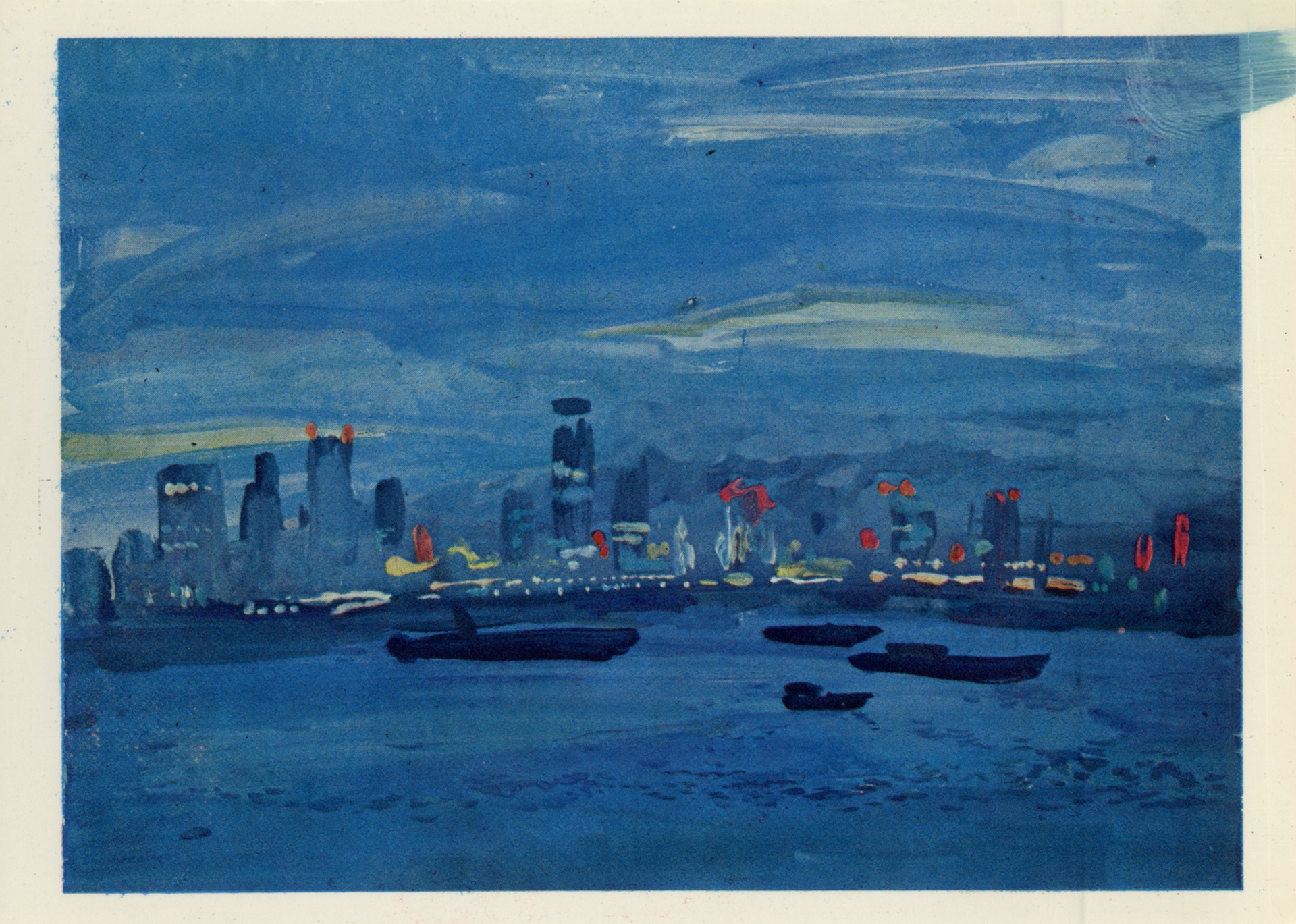 Ночной Сингапур с рейда