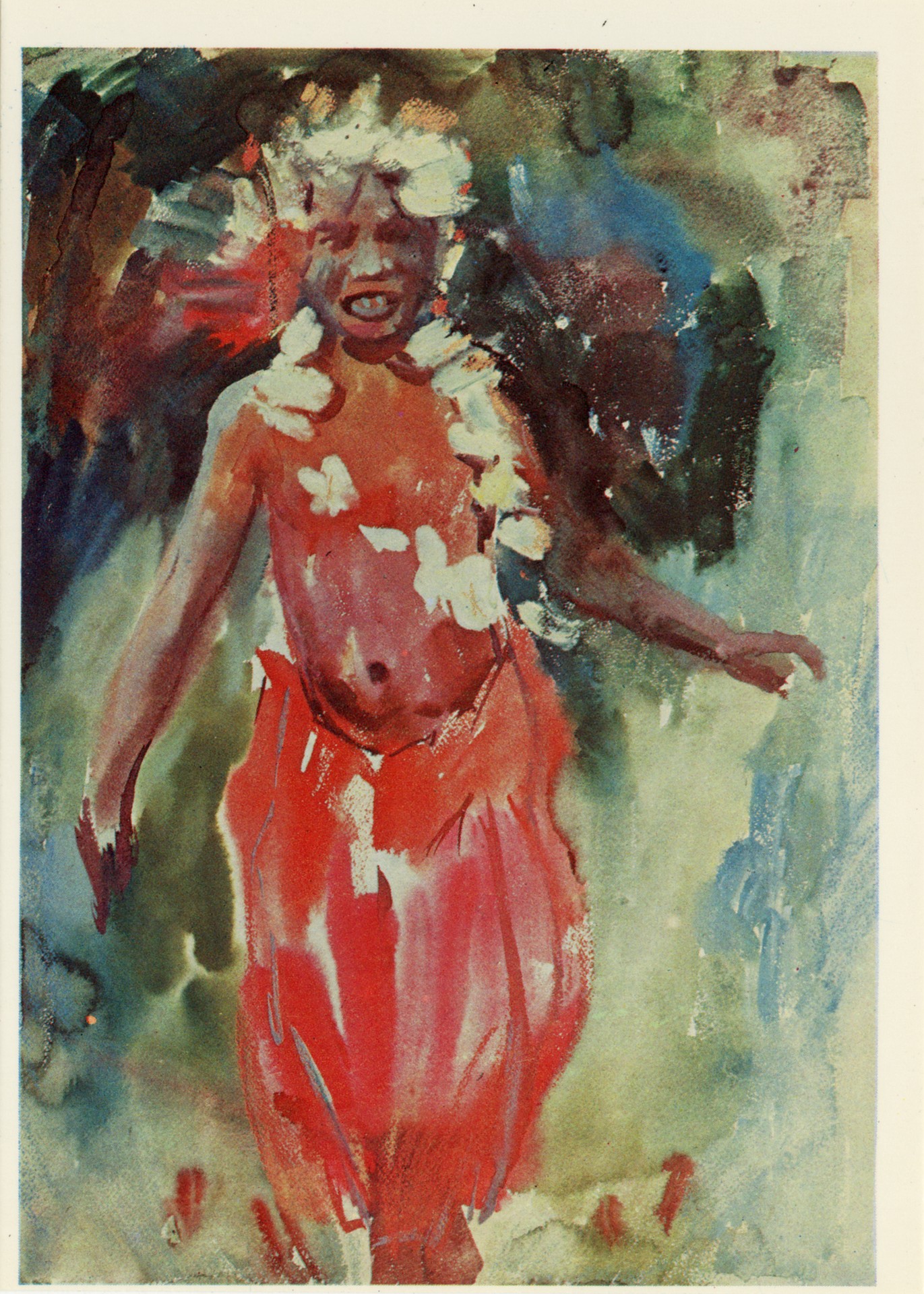 Полинезия. Танцующая девочка