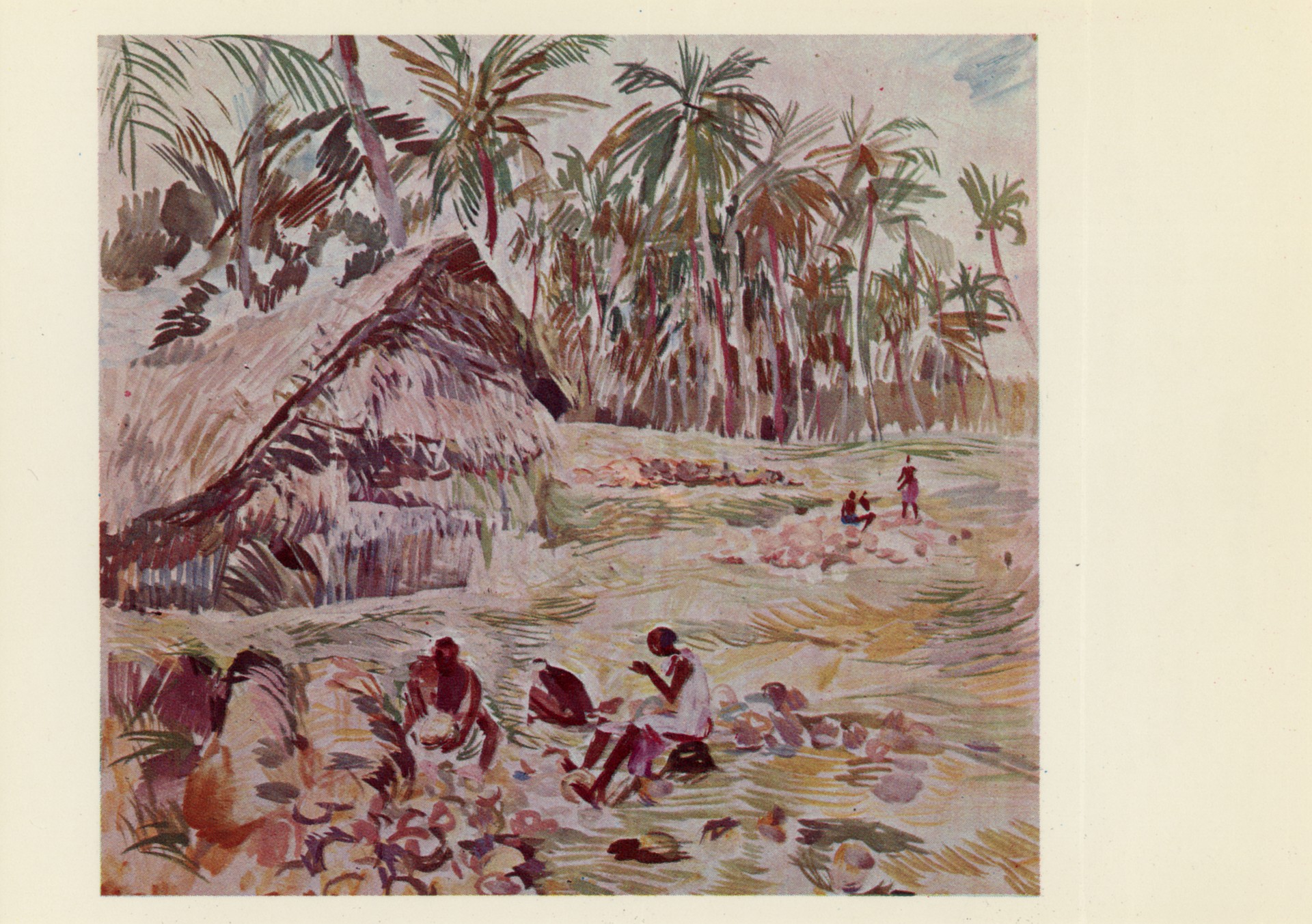 Сборщики кокосов на острове Лавонгай