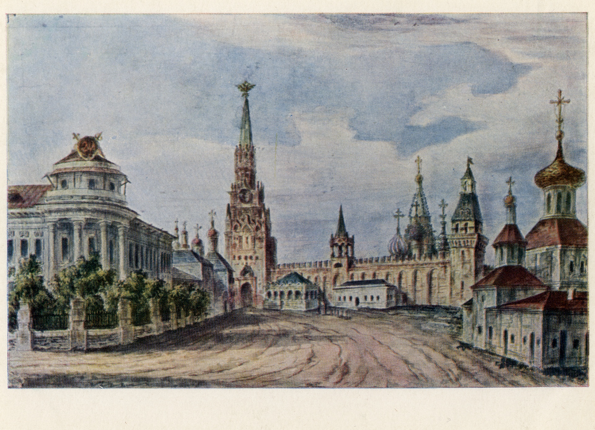 Спасские ворота Кремля со стороны Ивановской площади