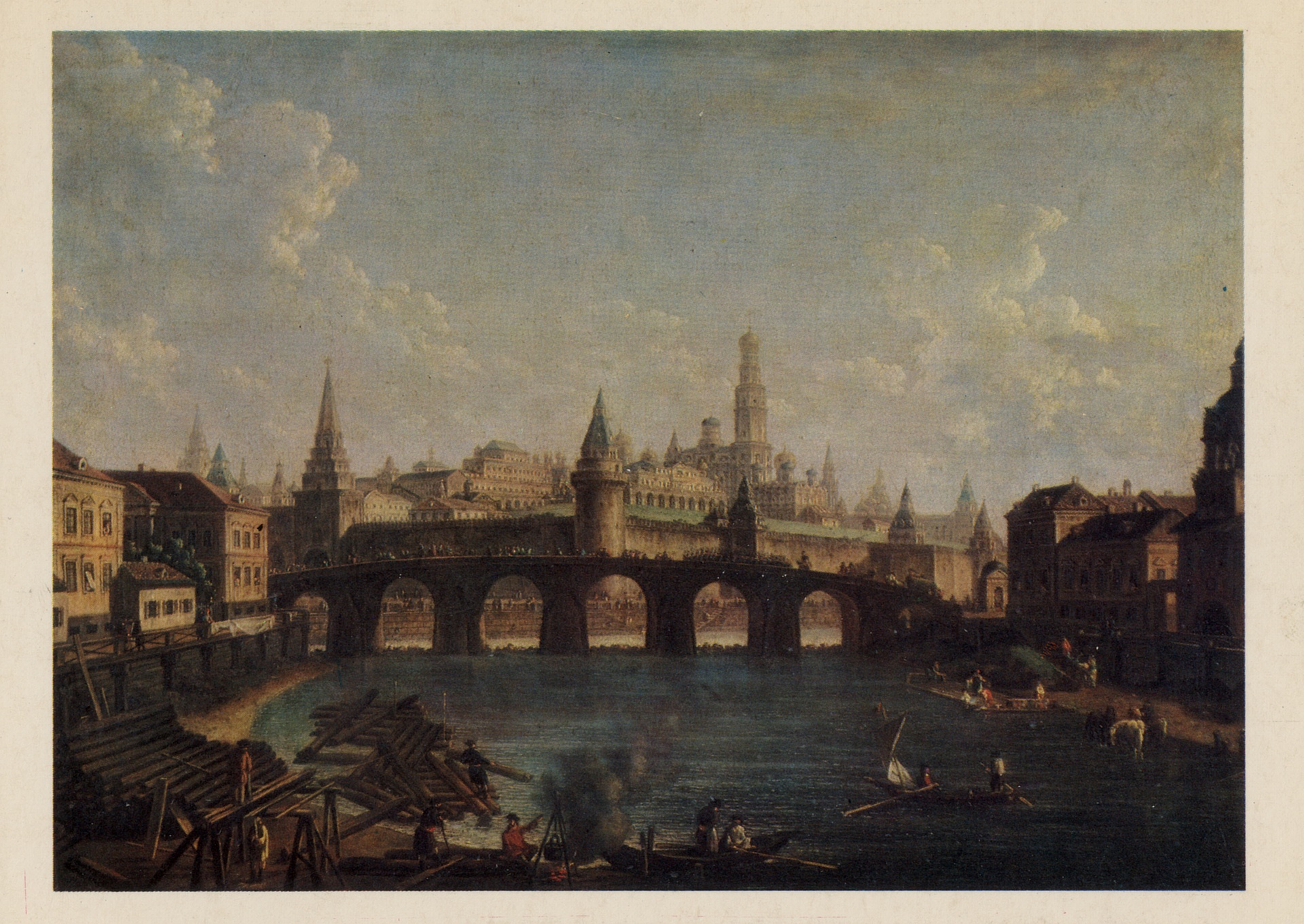 Вид Московсокго Кремля и Каменного моста