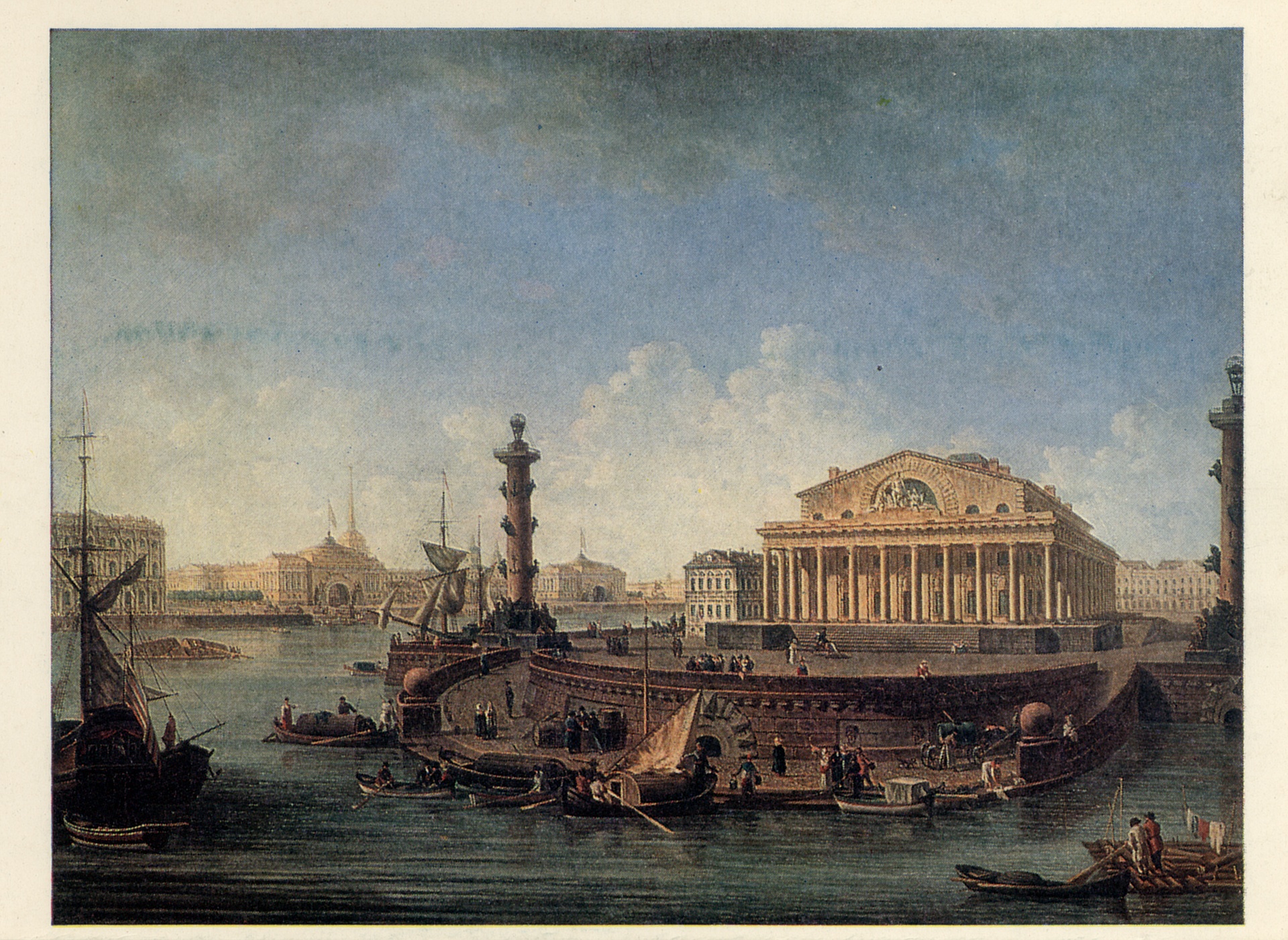 Вид на Биржу и Адмиралтейство от Петропавловской крепости 1