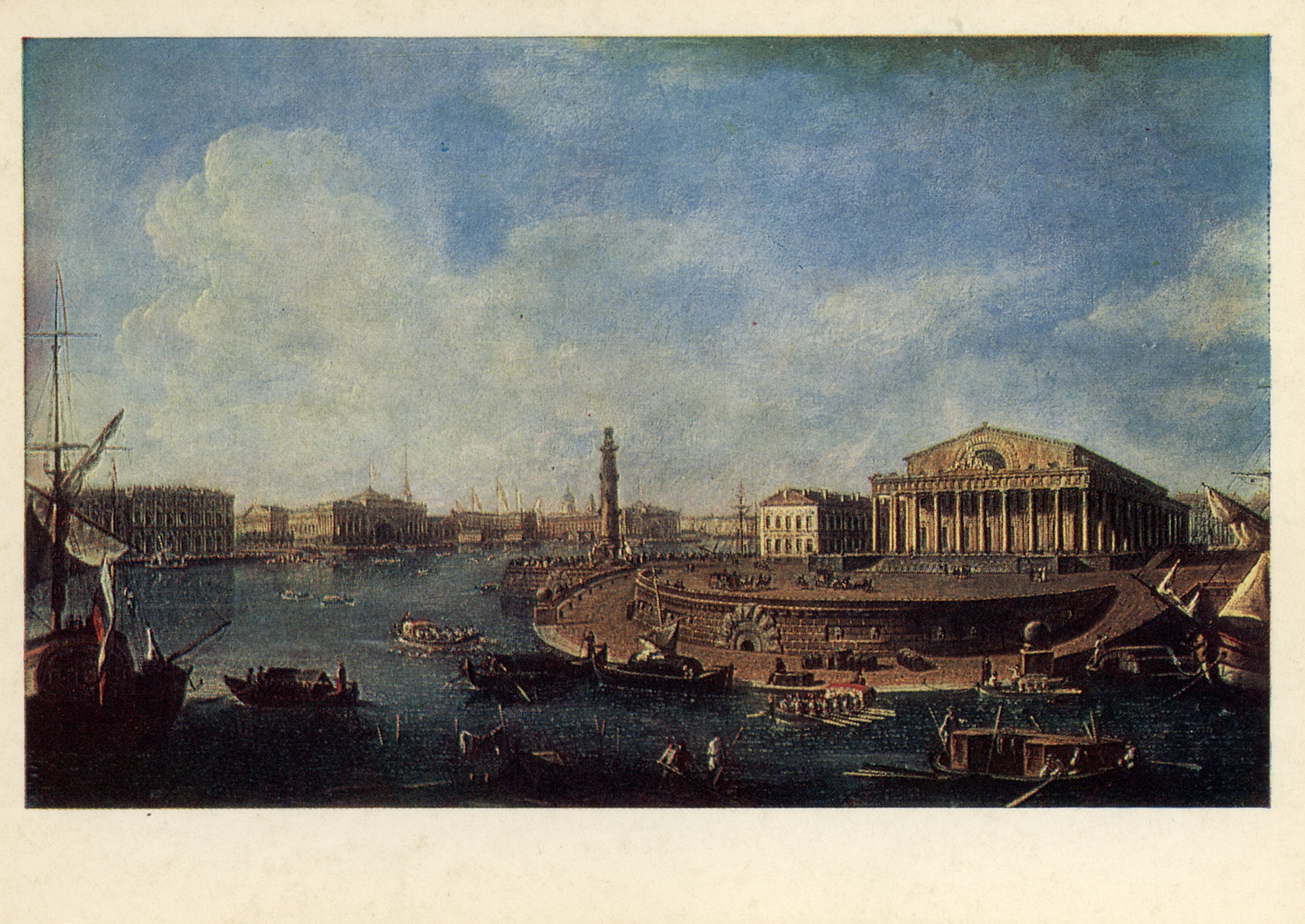 Вид на Биржу и Адмиралтейство от Петропавловской крепости