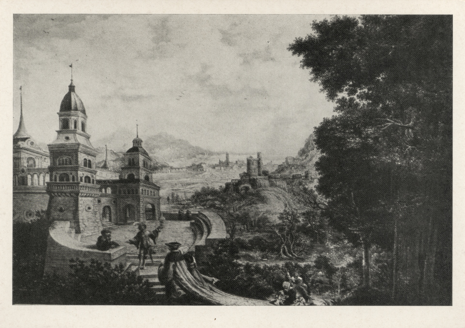 Пейзаж со входом во дворец