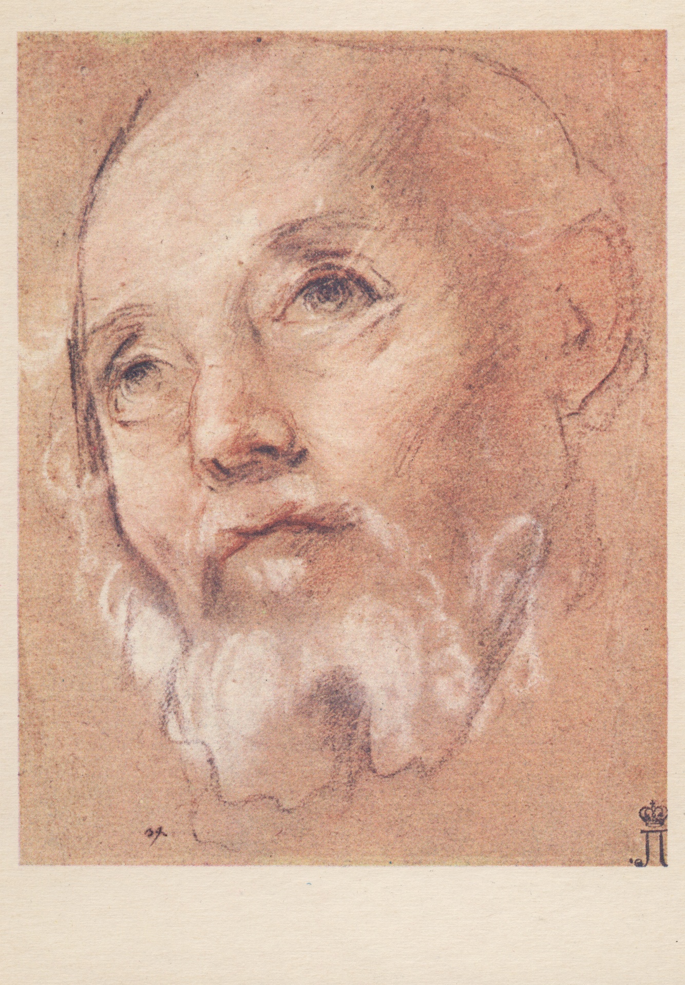 Этюд головы старика