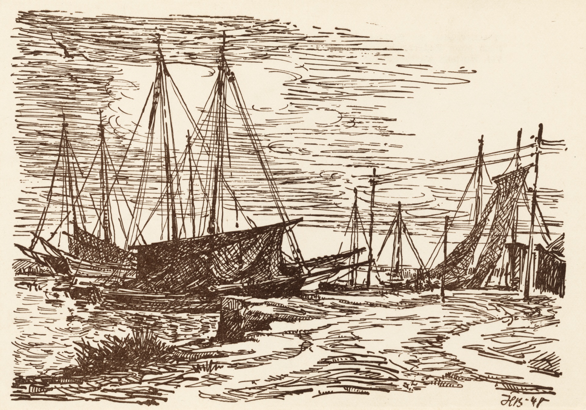 Рыбацкие суда на берегу