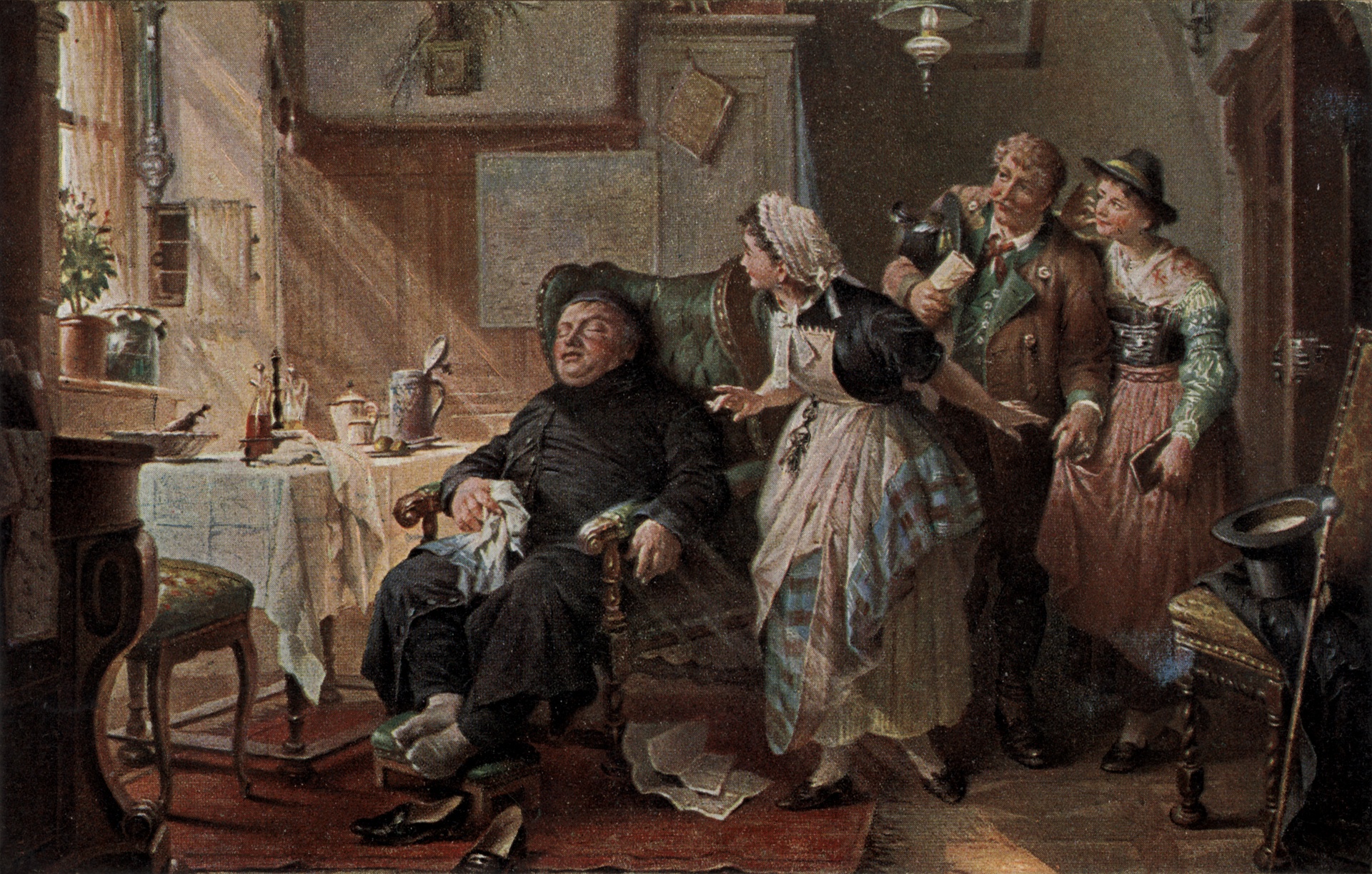 Хозяин спит