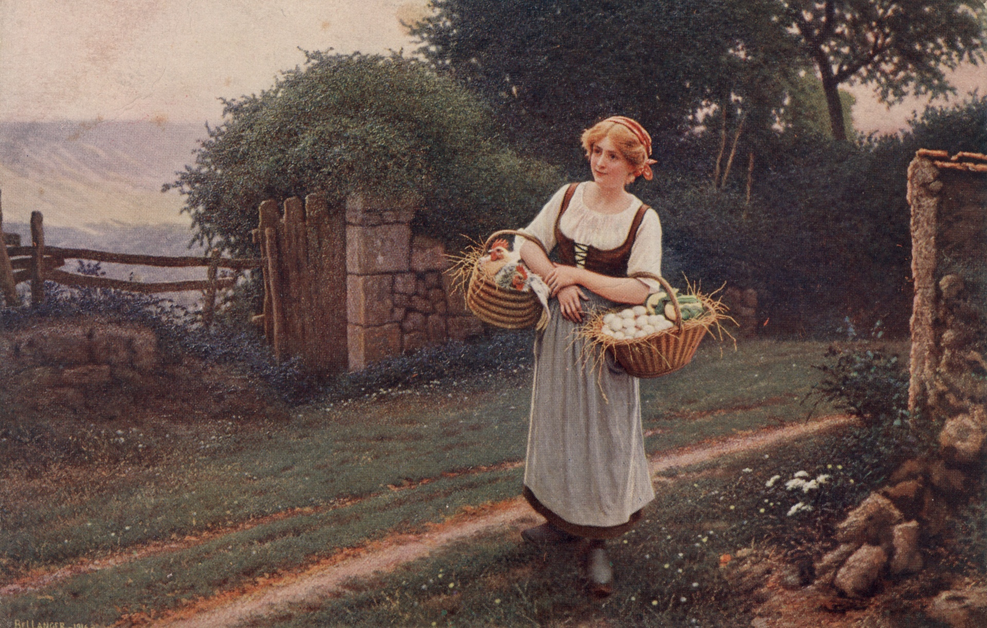 Молодая хозяйка фермы