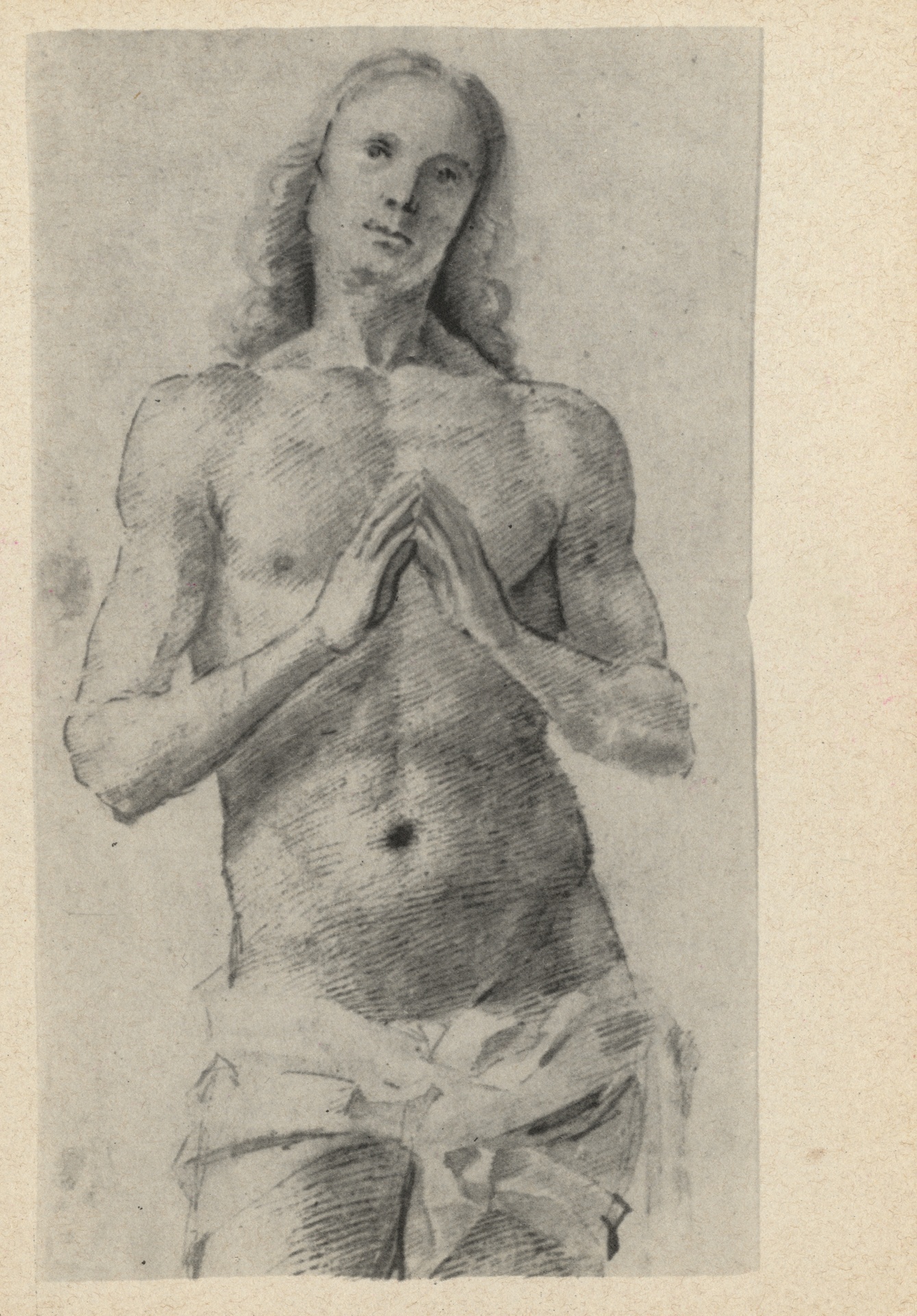 Этюд мужской фигуры