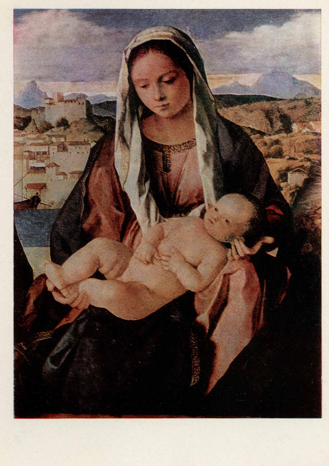 Мадонна с младенцем и святым