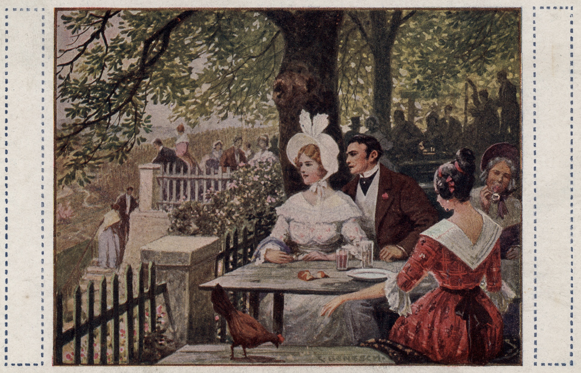 На террасе Dreimaderlhaus