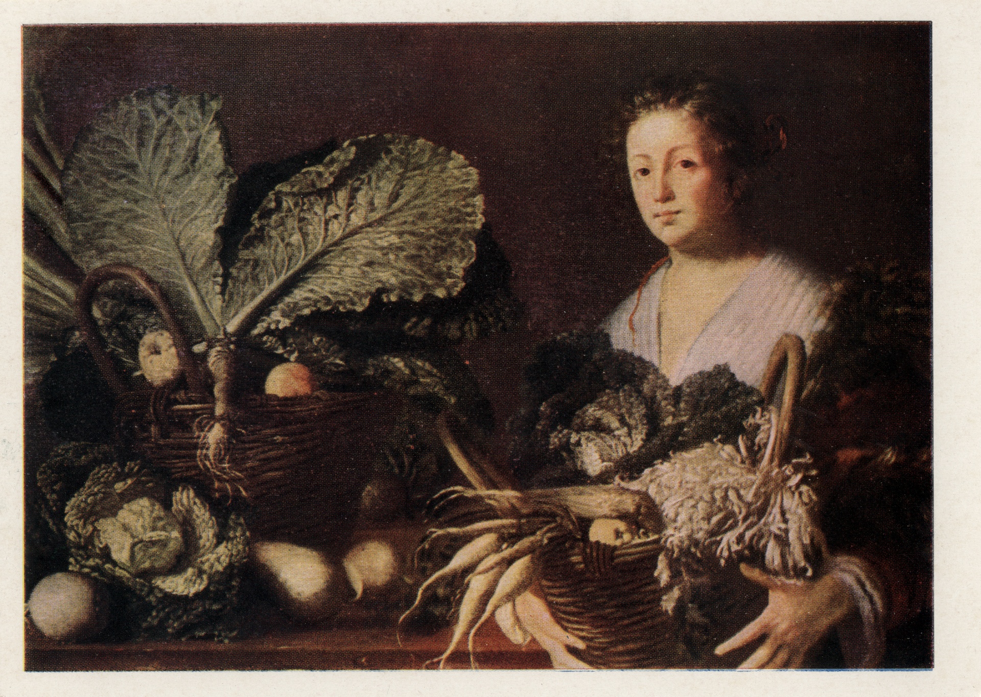 Женщина с овощами