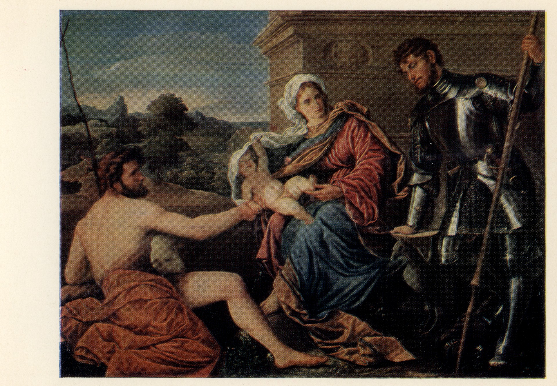 Мадонна с младенцем, Иоанном крестителем и Св. Георгием