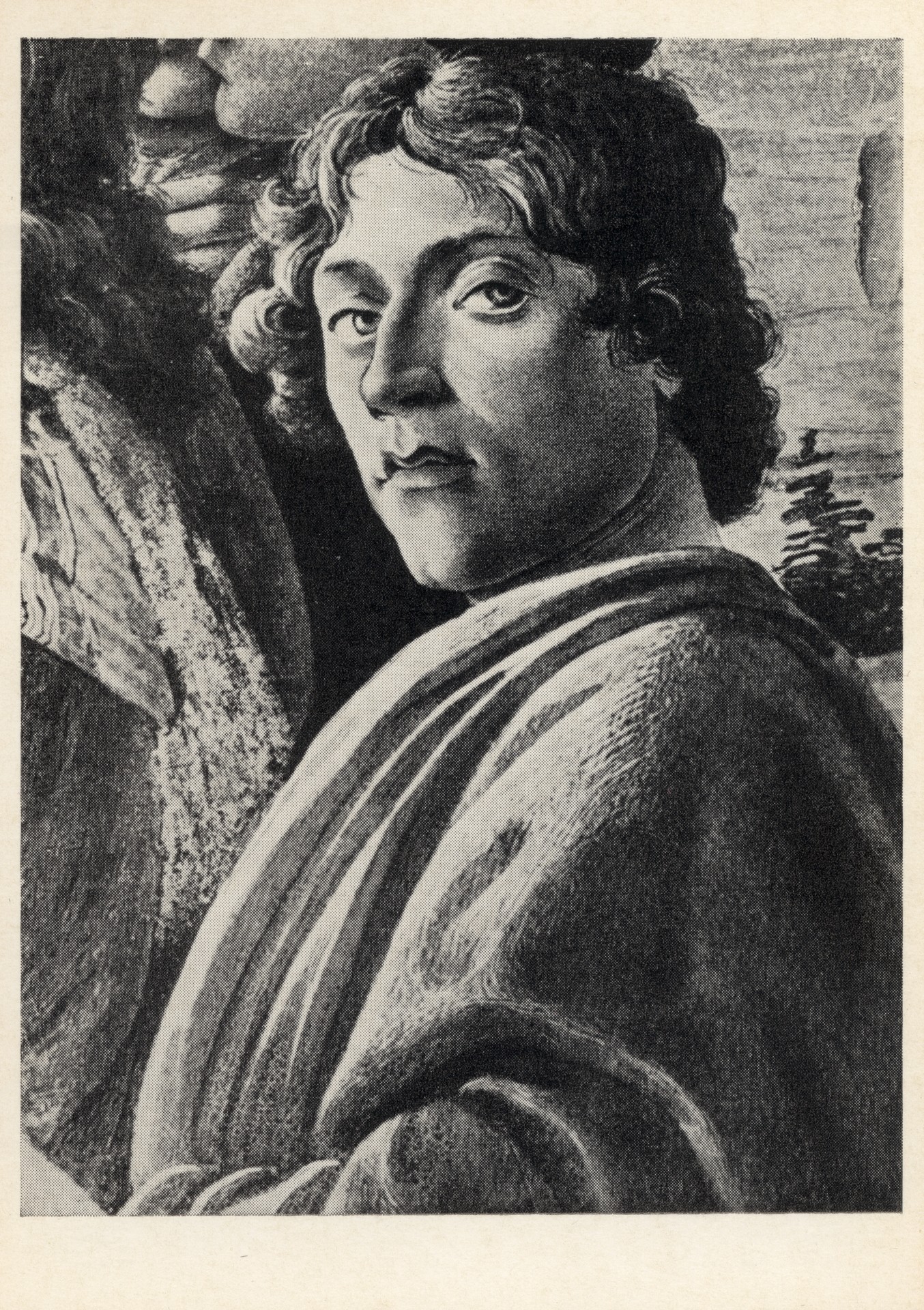 Автопортрет. Деталь картины Поклонение волхвов