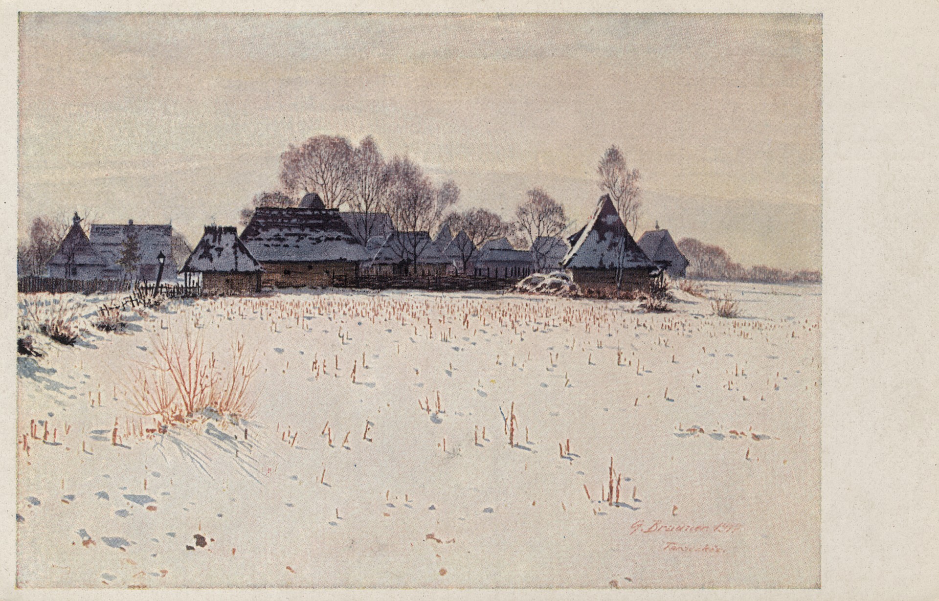 Внутренний двор зимой