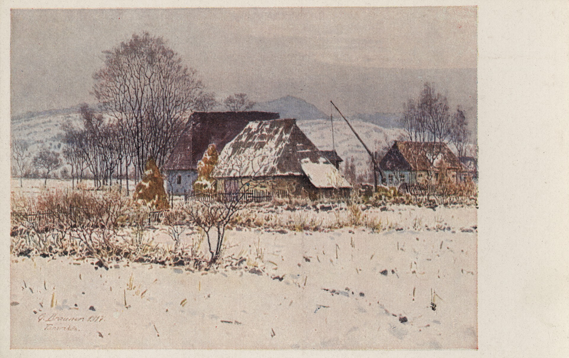 Зима в горах