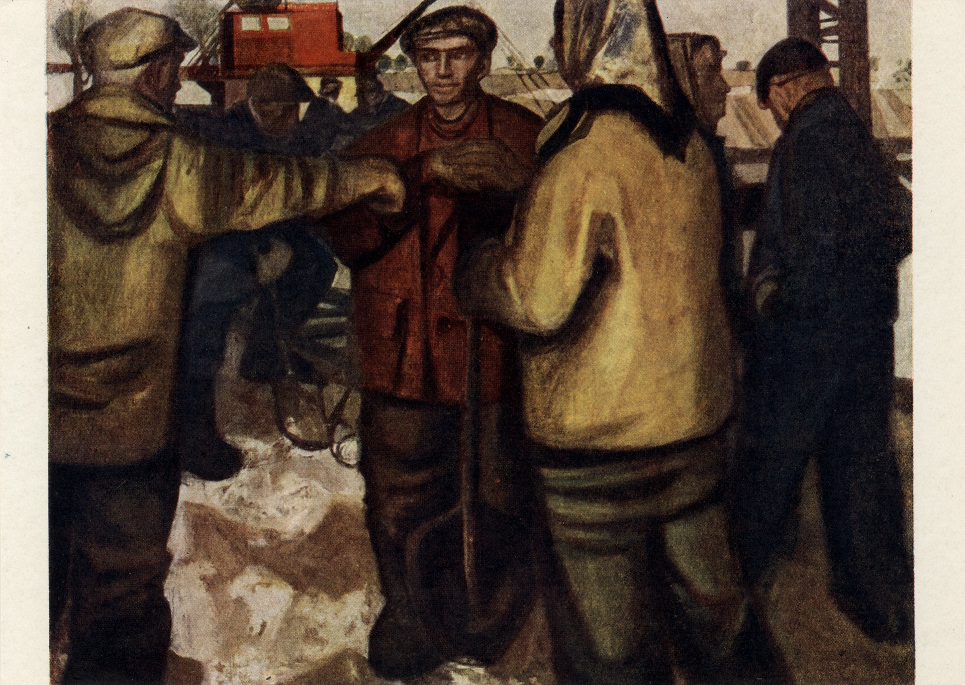 На открытых разработках бурого угля