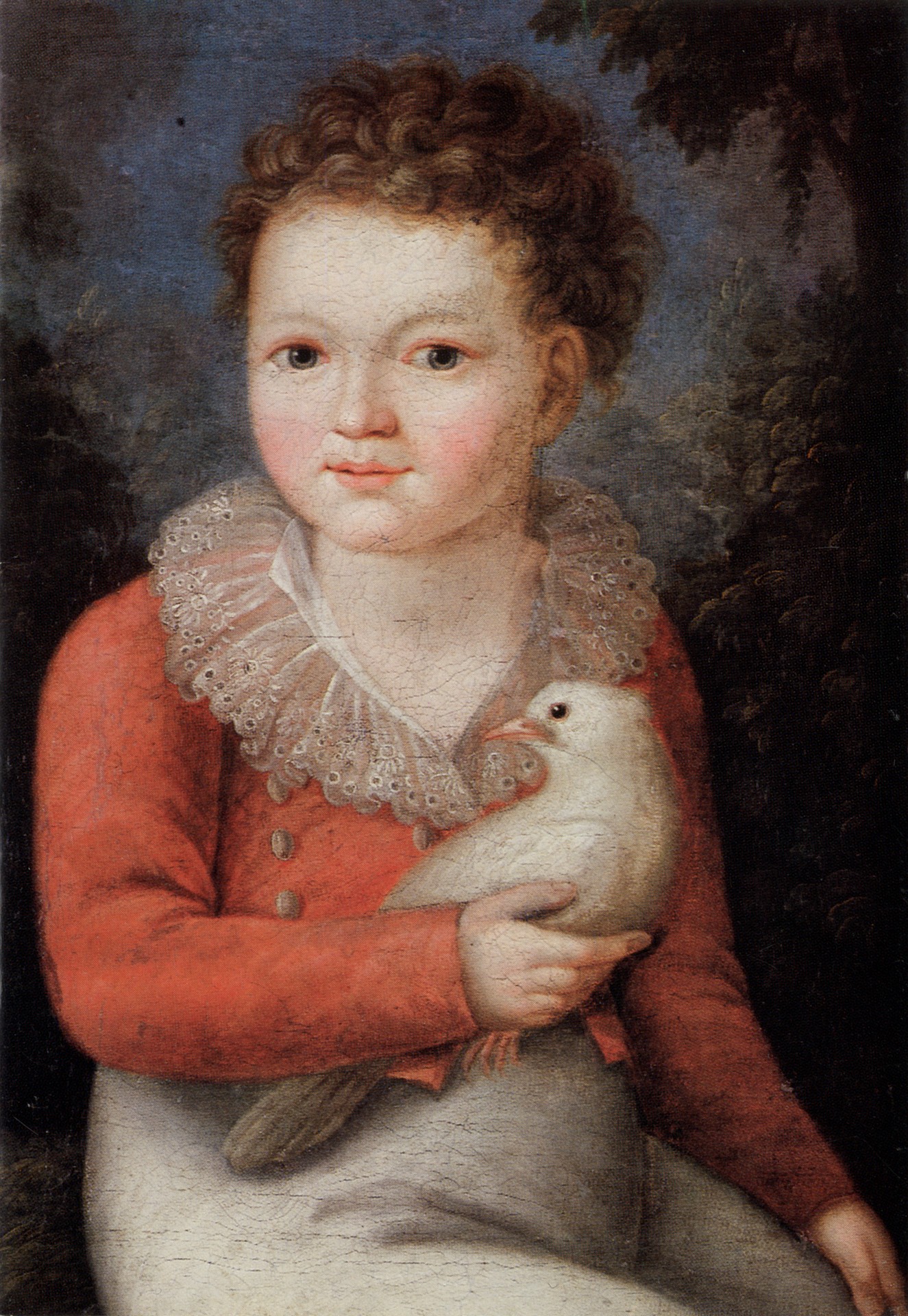 Мальчик с голубем