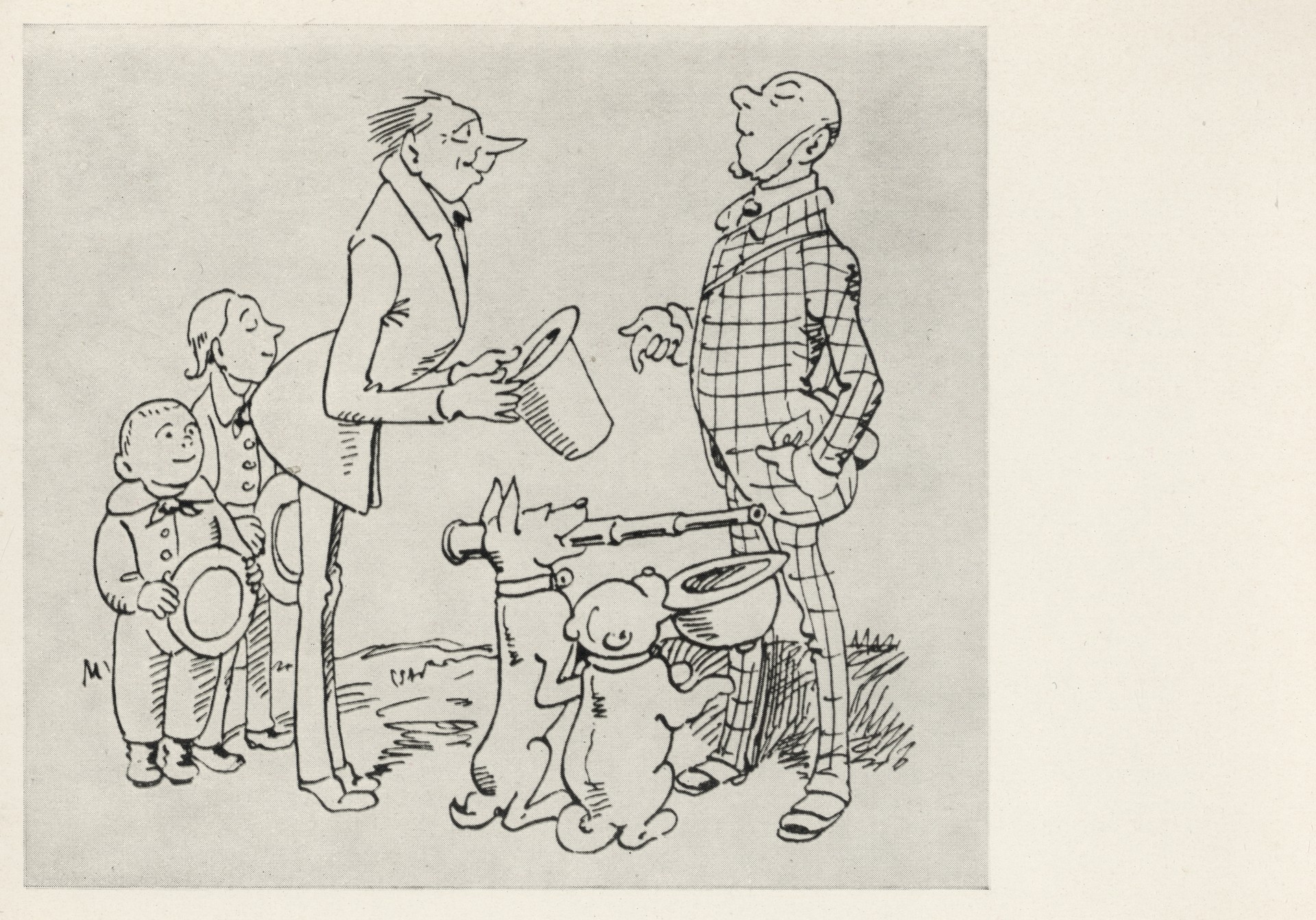 Иллюстрация к сатирической повести в стихах Плиш и Плюм