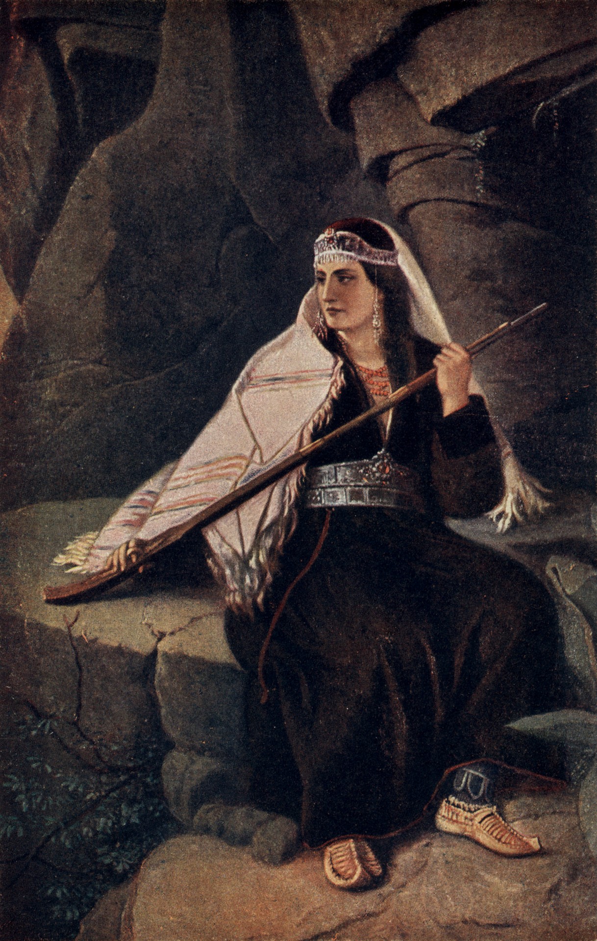 Черногорка на камне