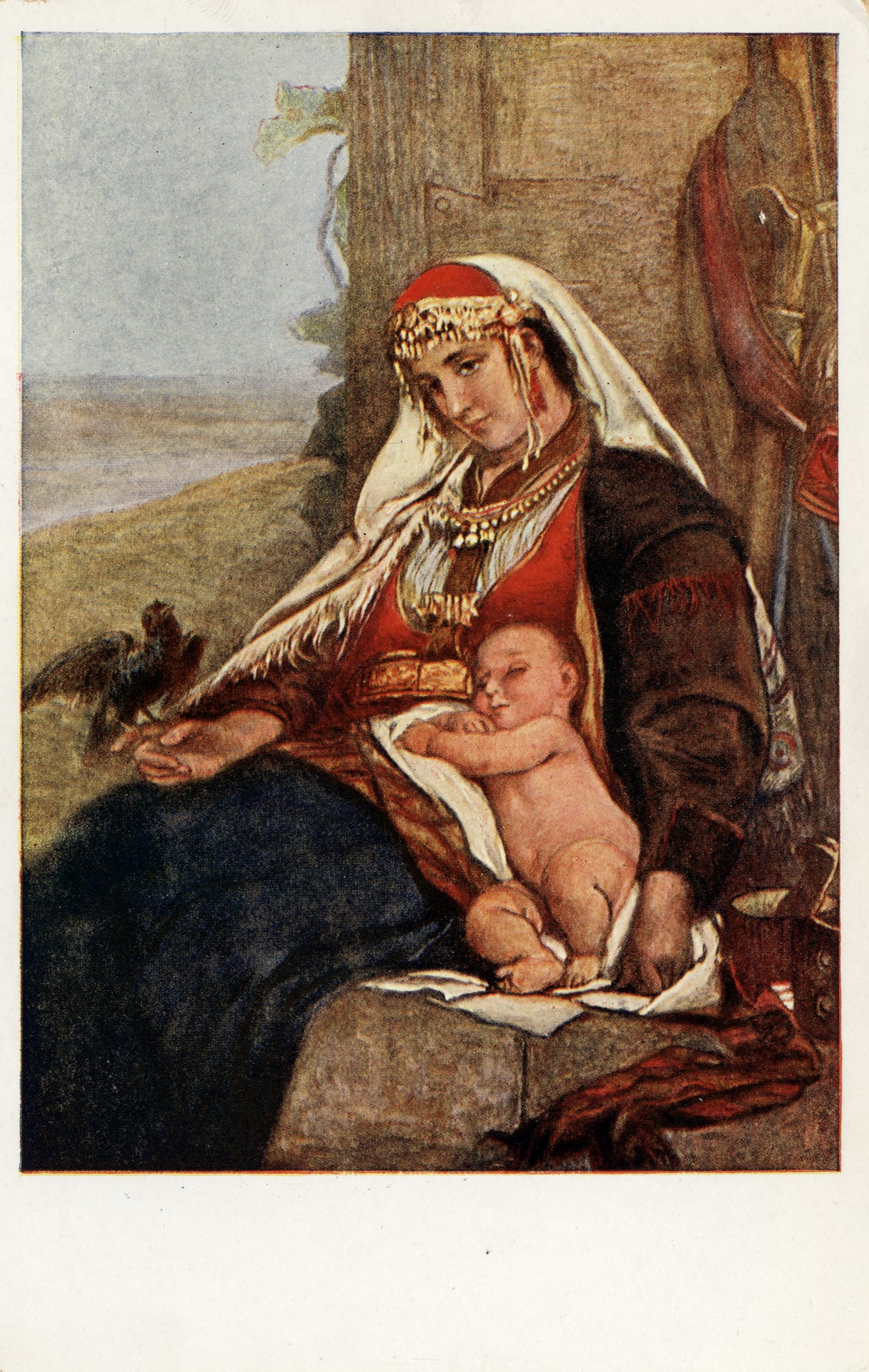 Черногорка с ребёнком