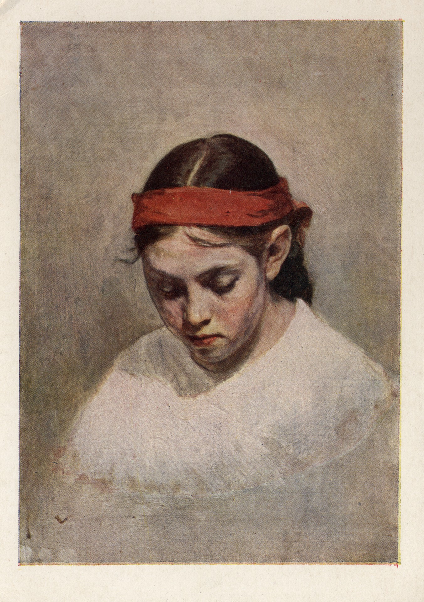 Голова девушки в повязке