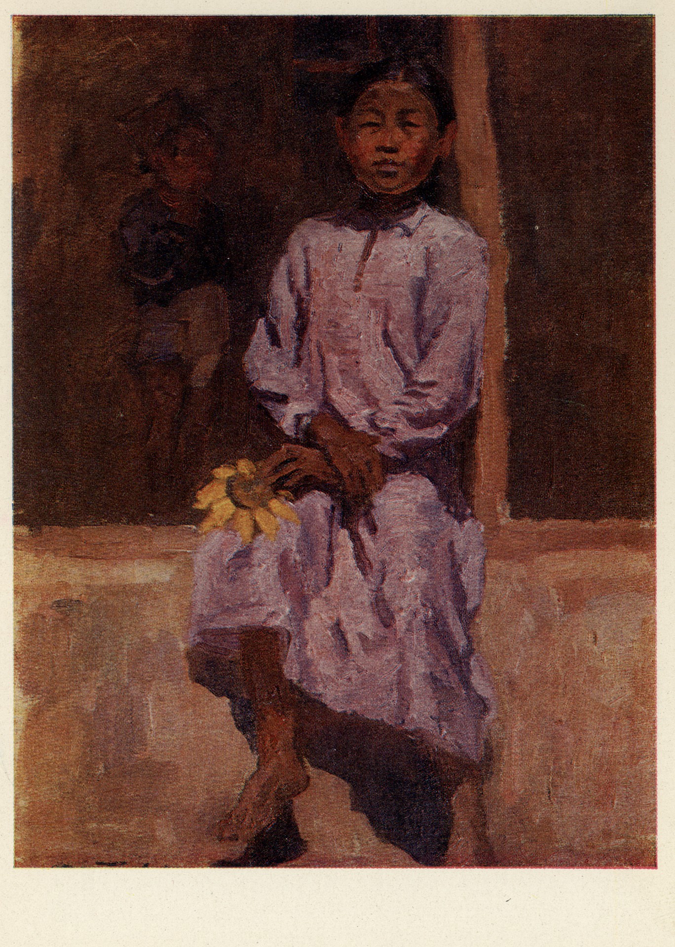 Девочка с подсолнухом