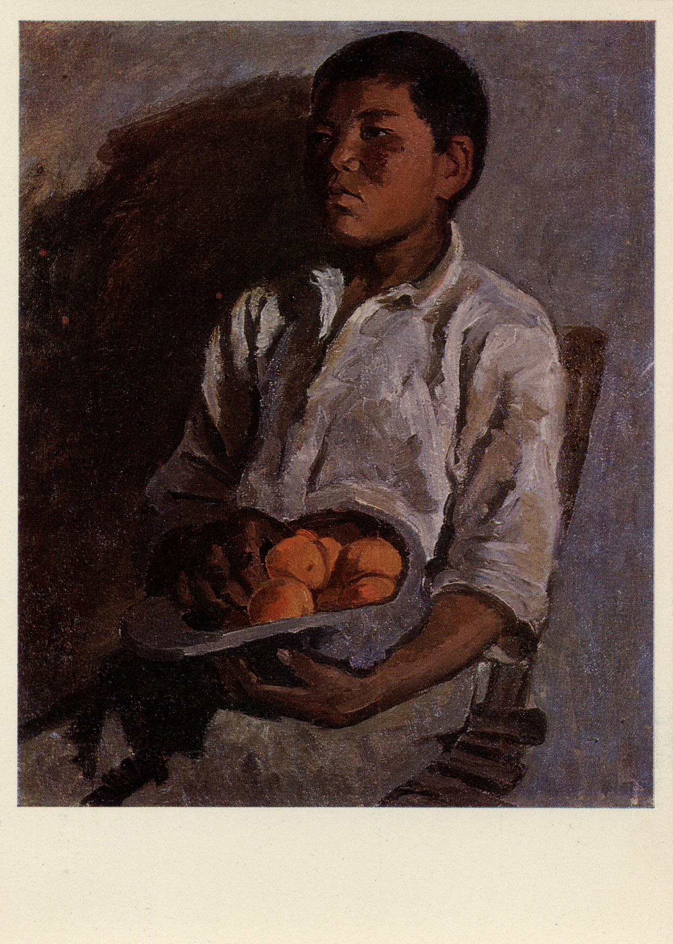 Мальчик с абрикосами