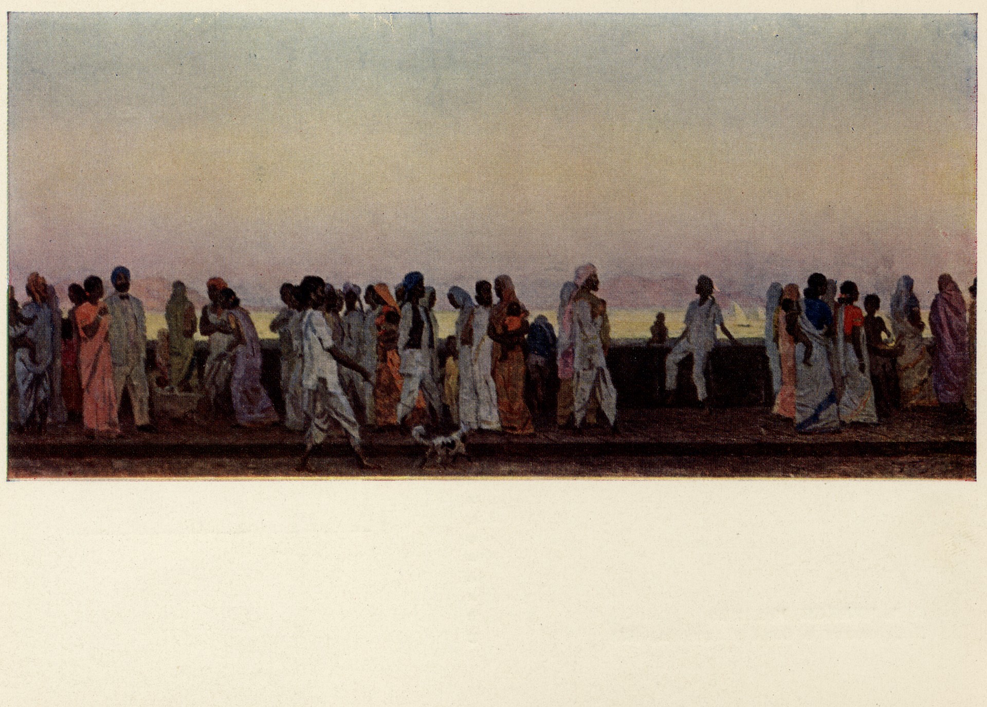 Набережная в Бомбее вечером