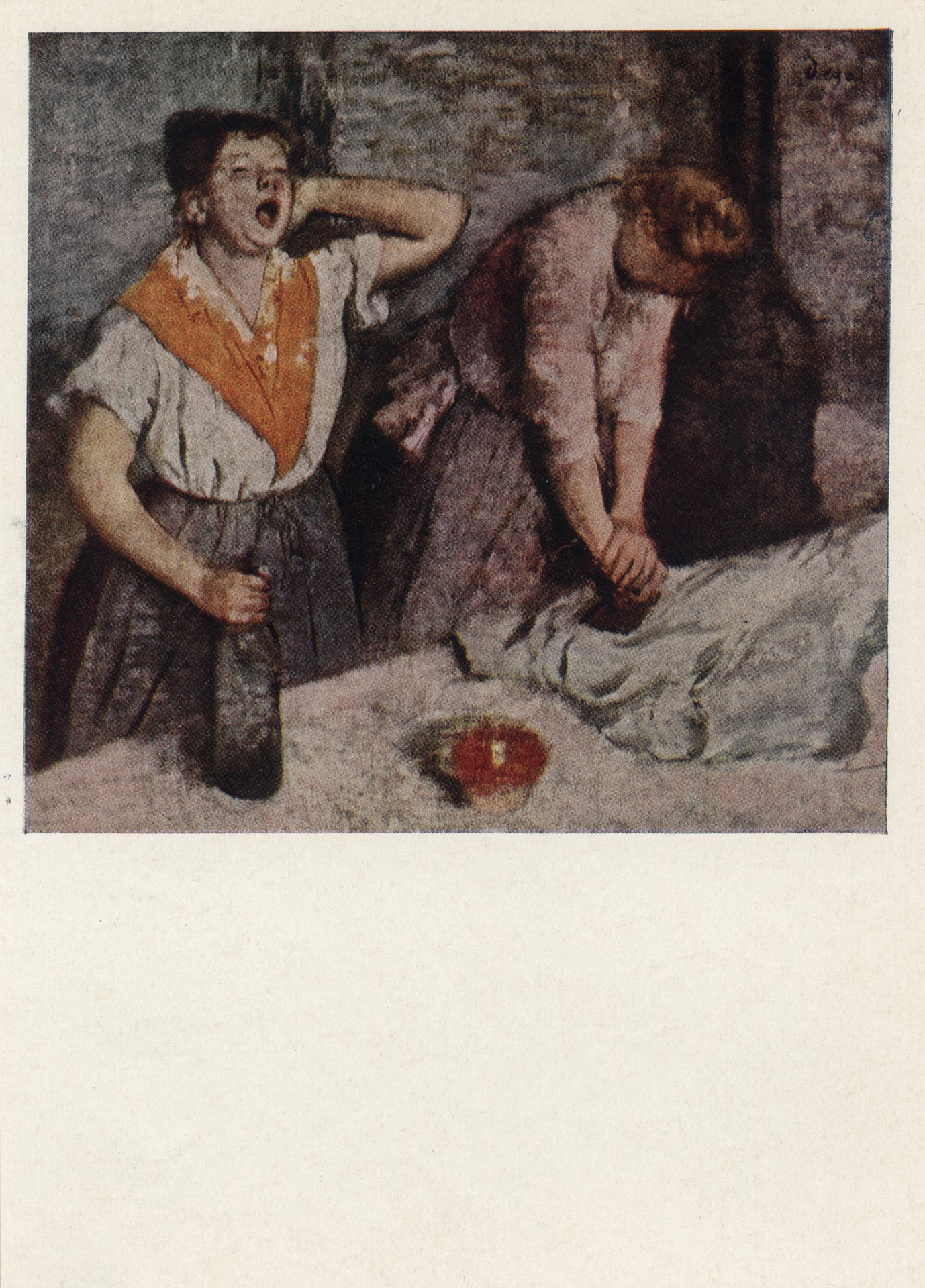 Гладильщицы. Пастель