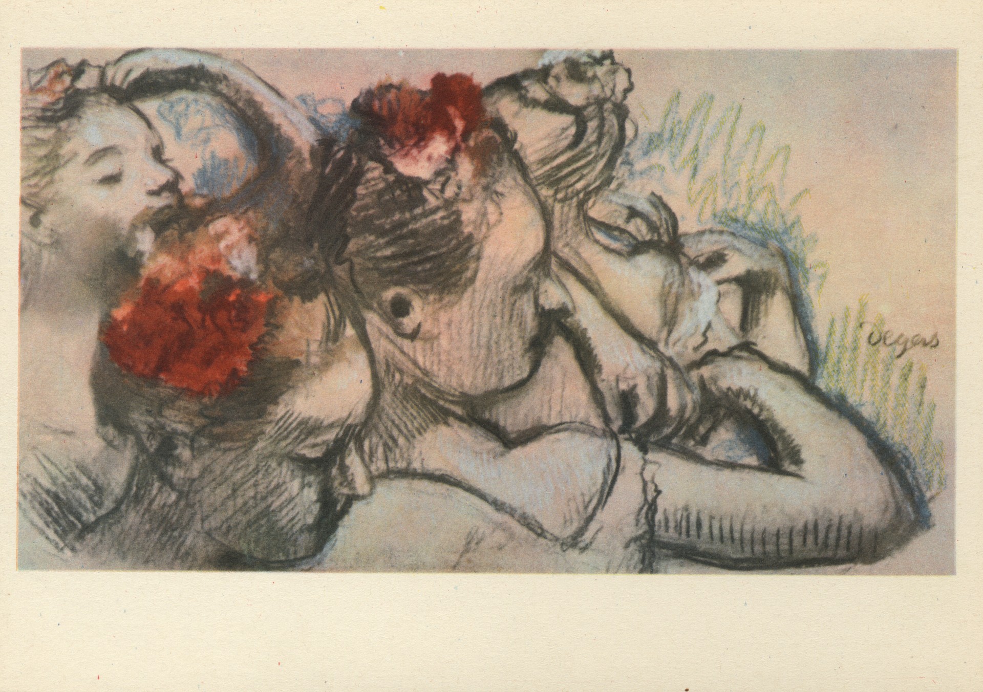 Танцовщицы (уголь, пастель)