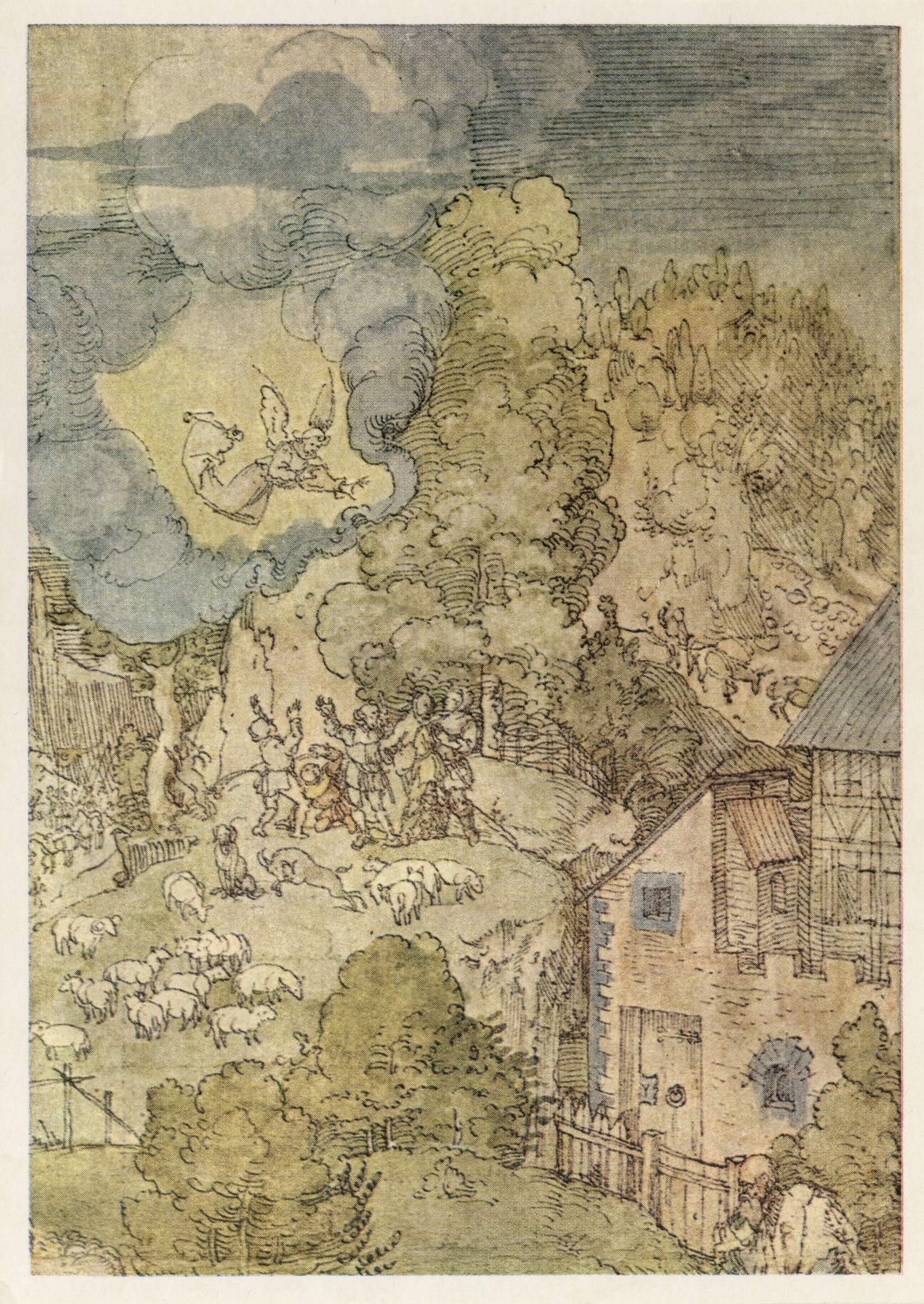 Богородица с Иисусом среди животных