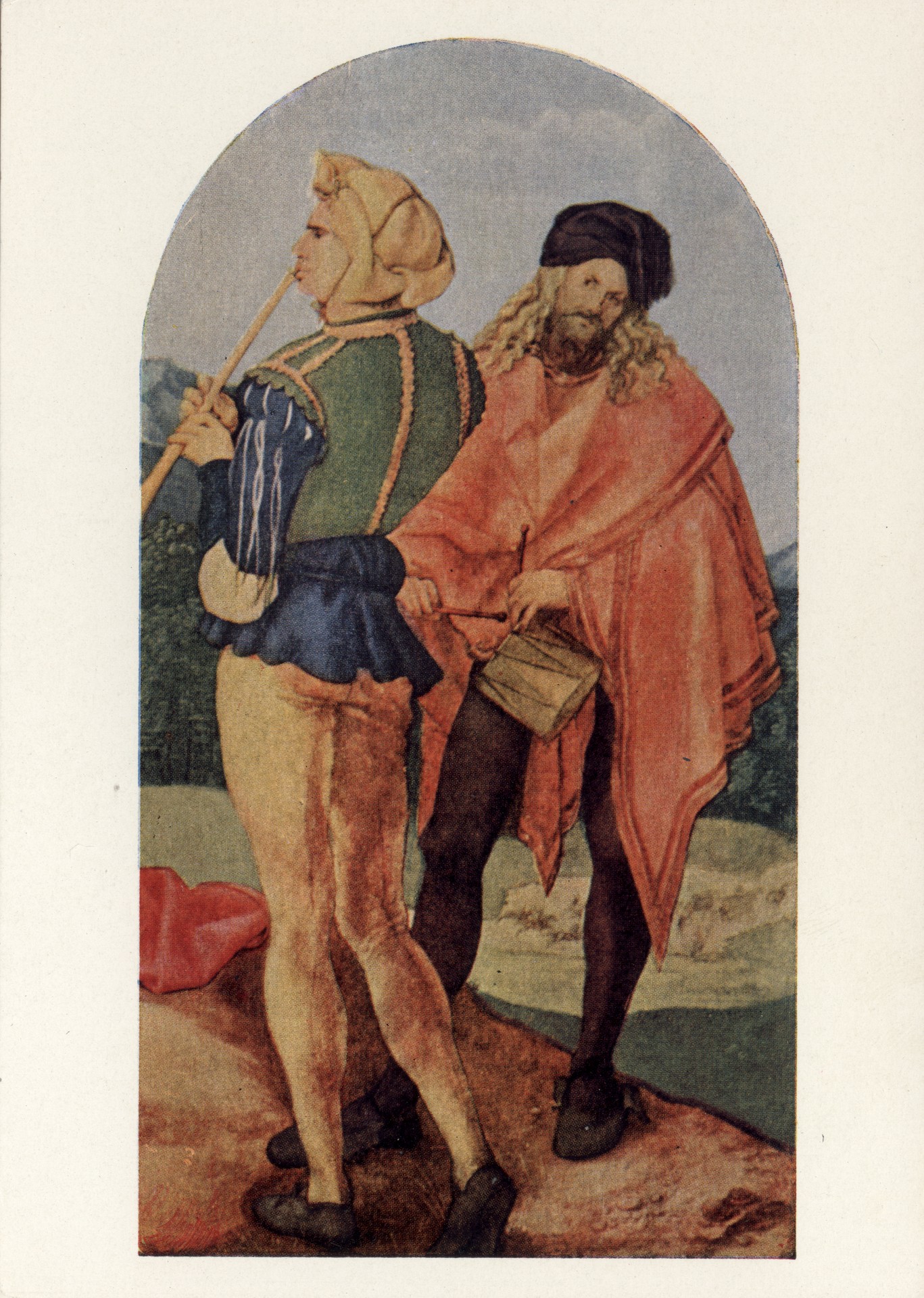 Музыканты. Правая створка Алтаря Иова