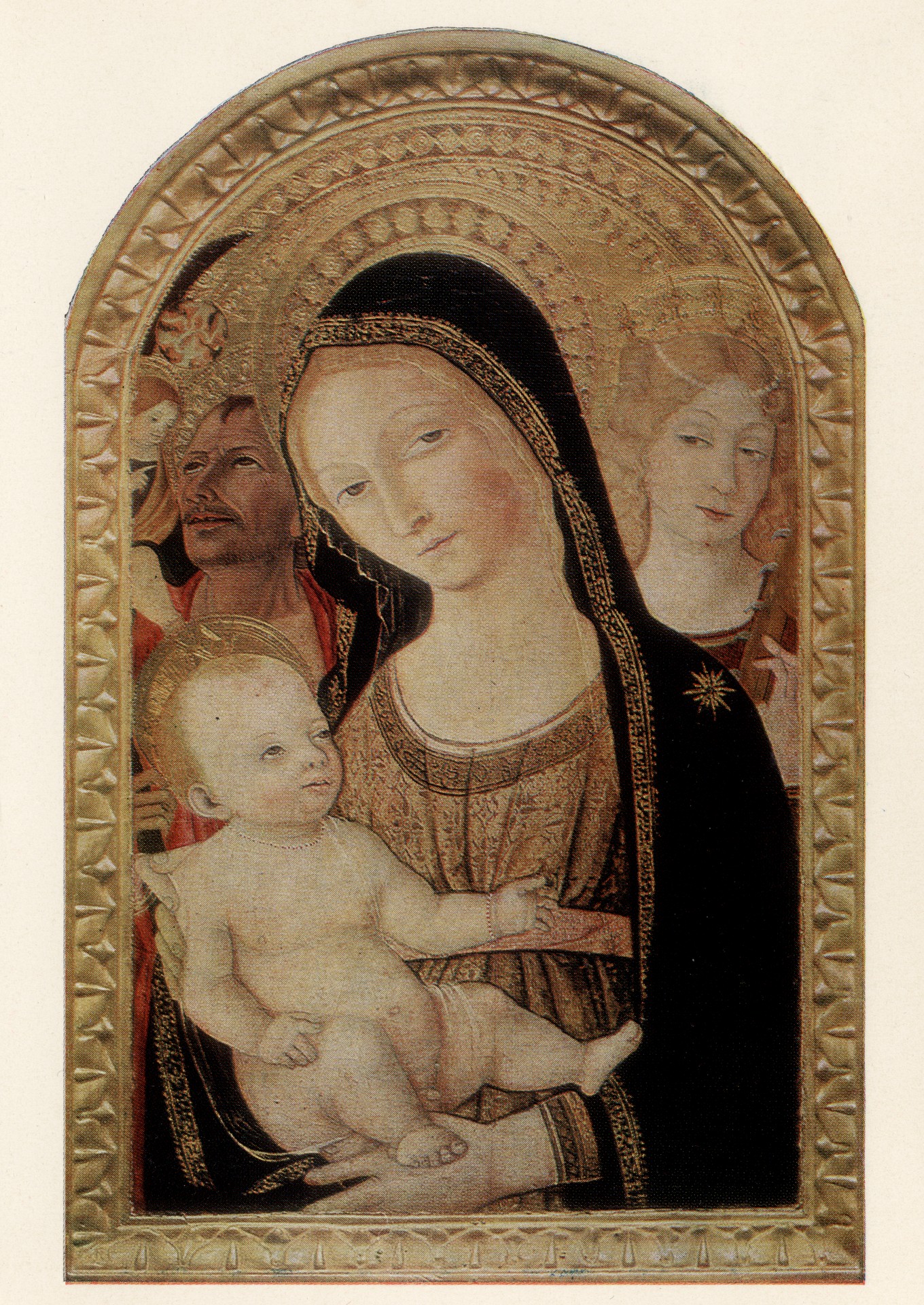 Мадонна с младенцем, св.Екатериной и св. Христофором