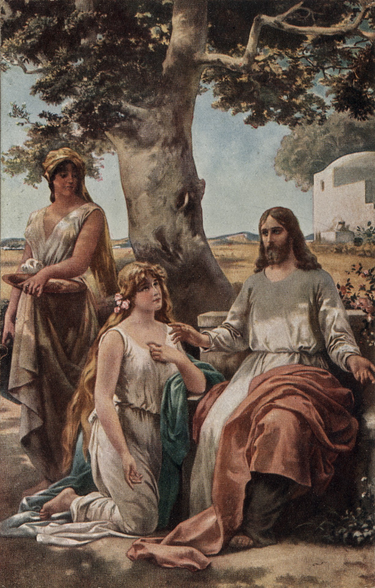 Христос с Марией и Мартой