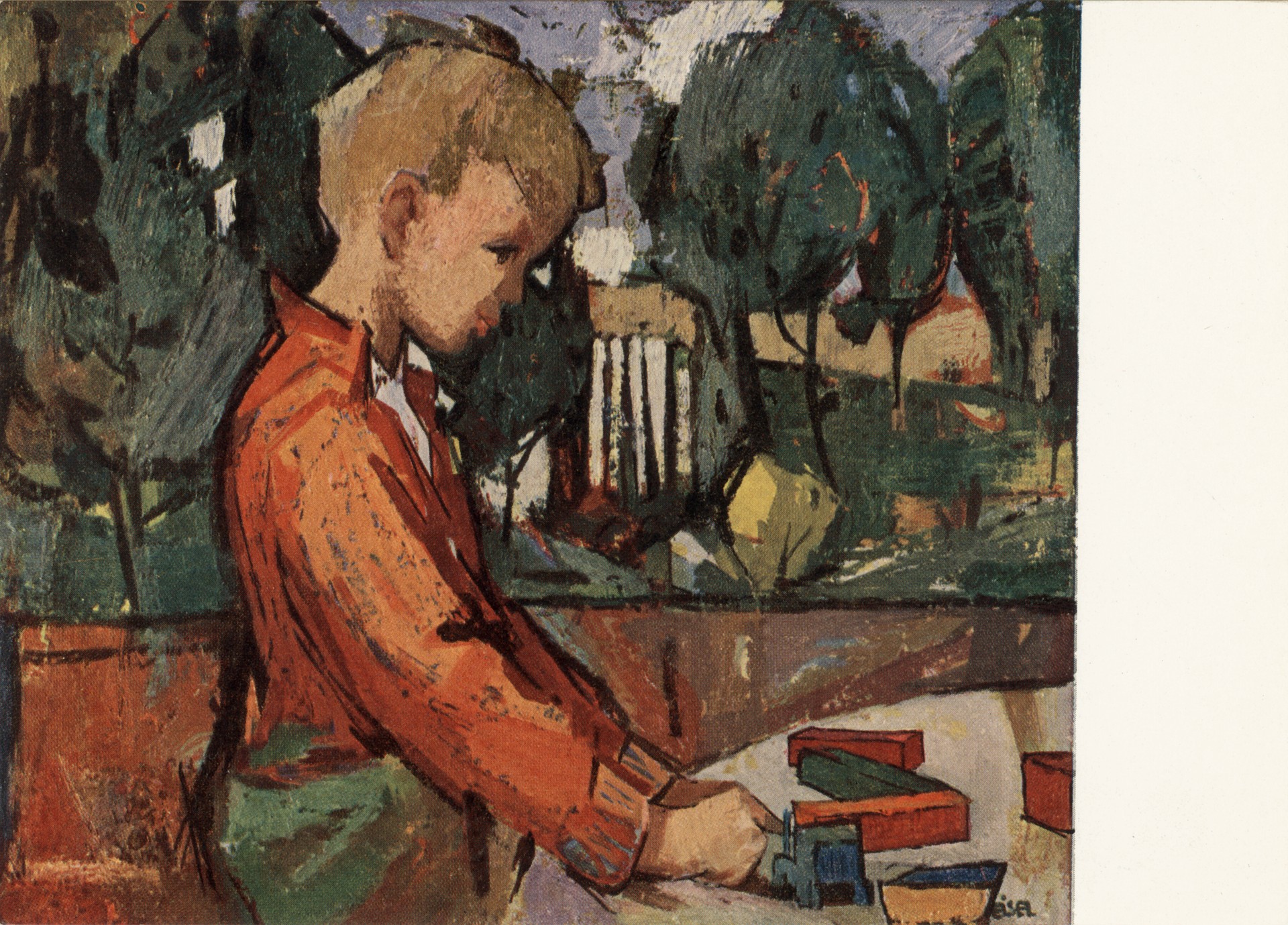 Играющий мальчик