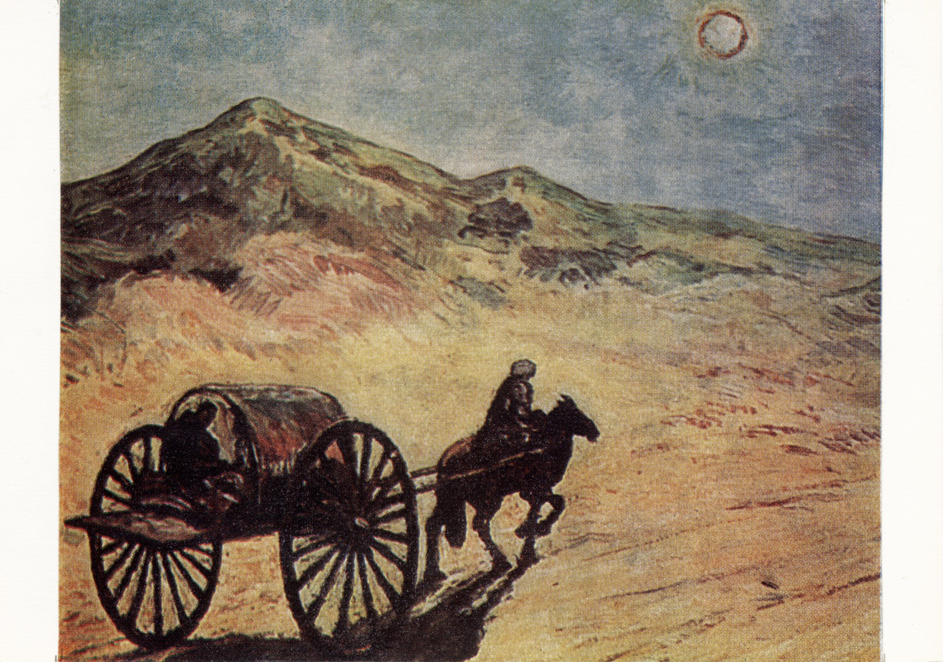 Лунная ночь в пустыне Узбекистана