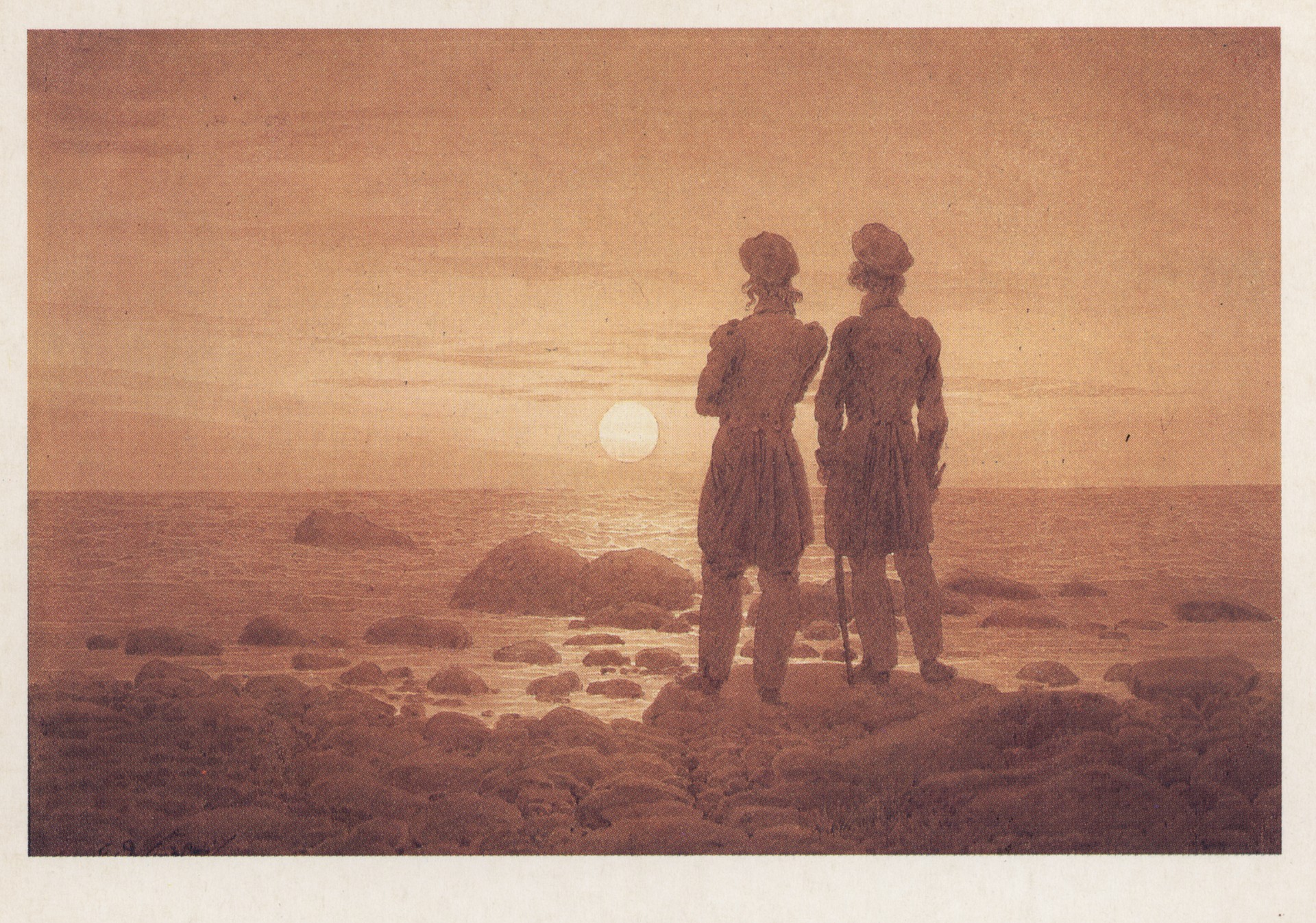 Двое мужчин на берегу моря