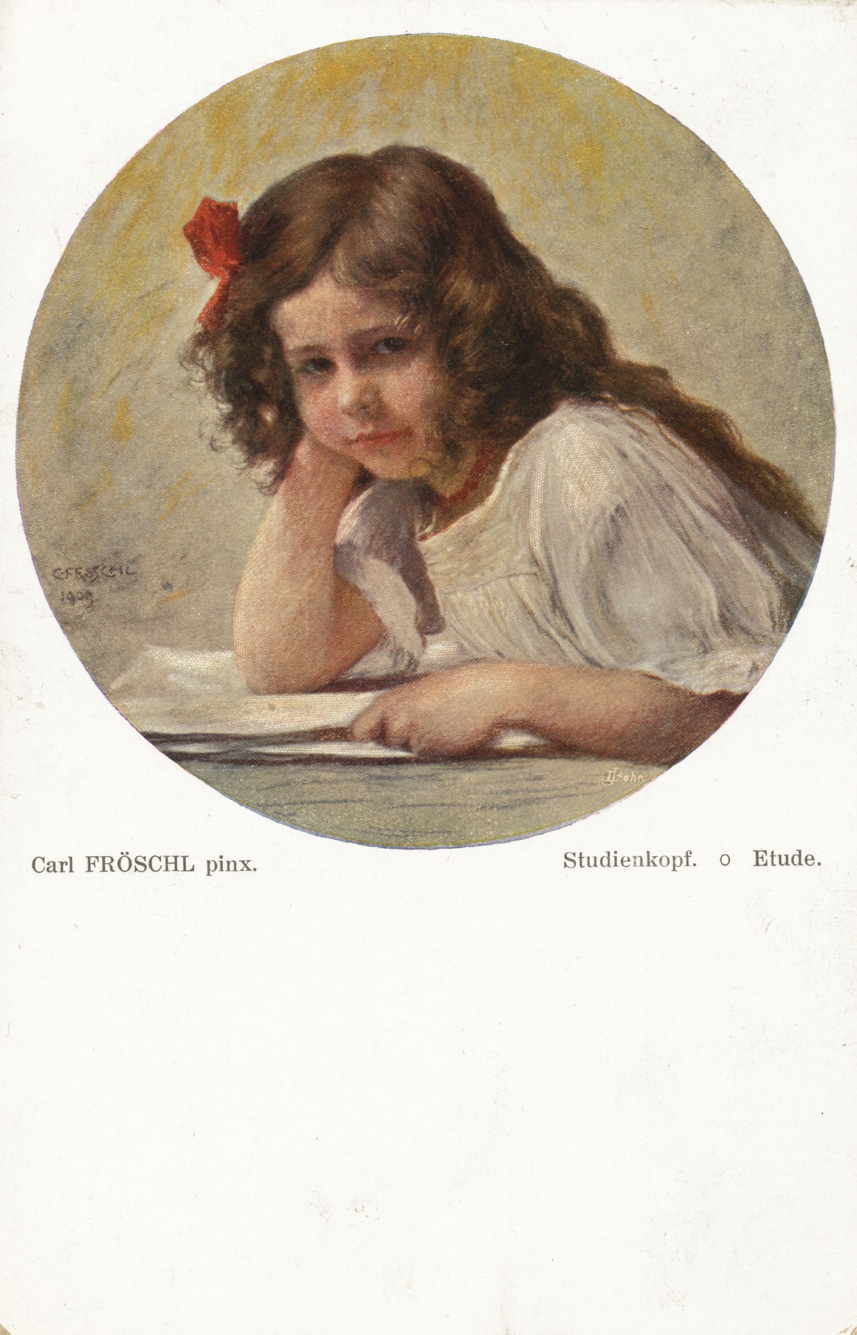 Этюд головы девочки