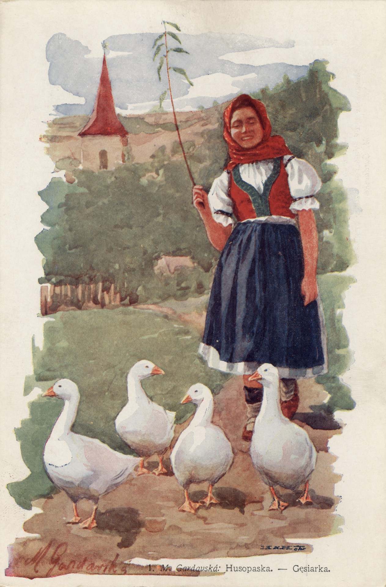 Пастушка гусей