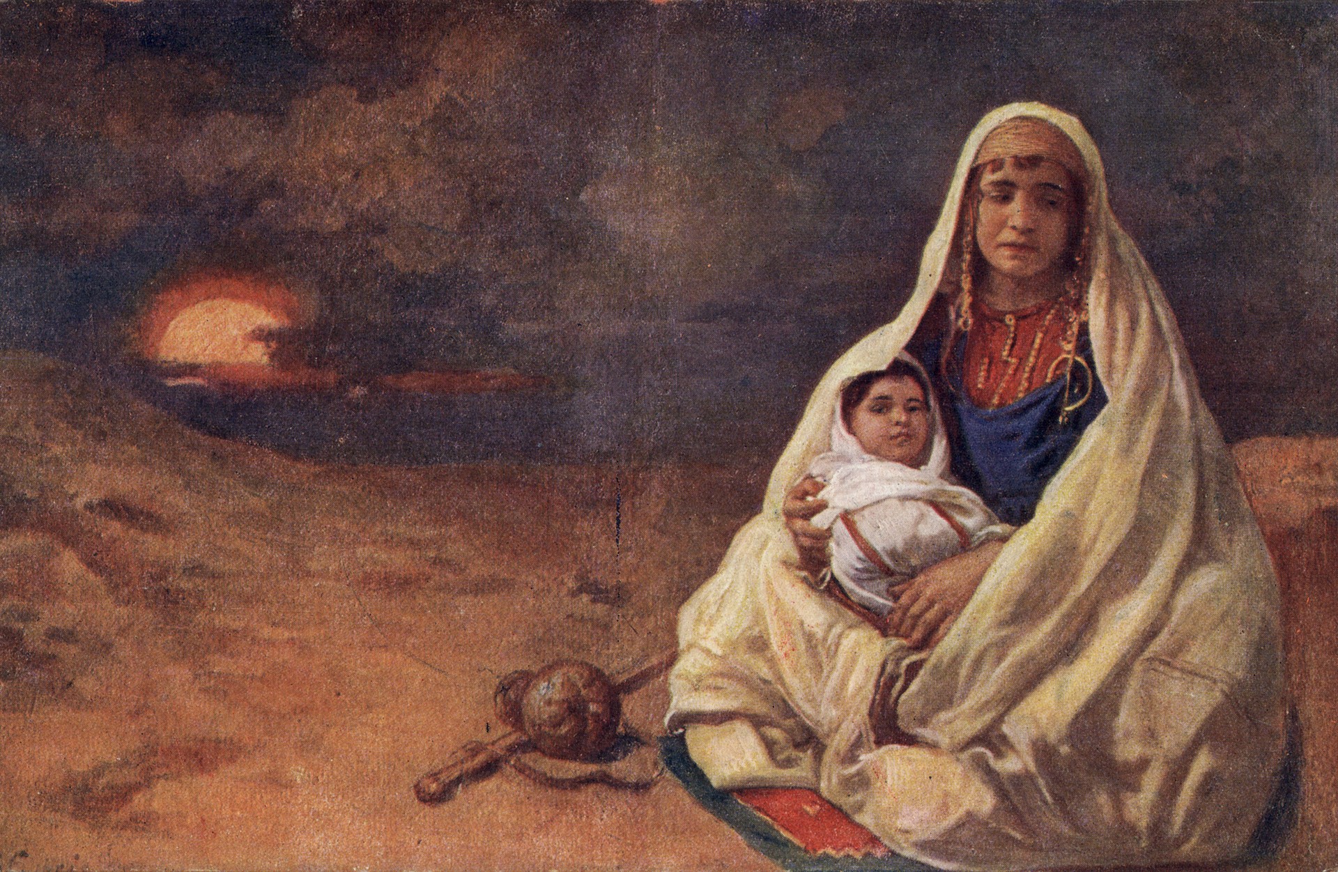 Агарь и Исмаил в пустыне