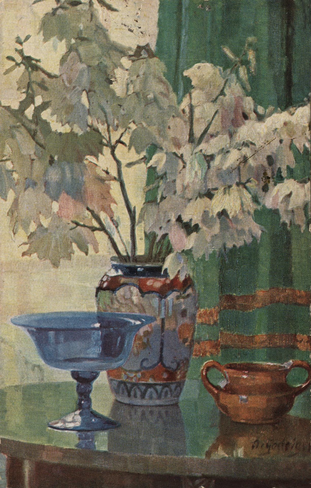 Листья в вазе