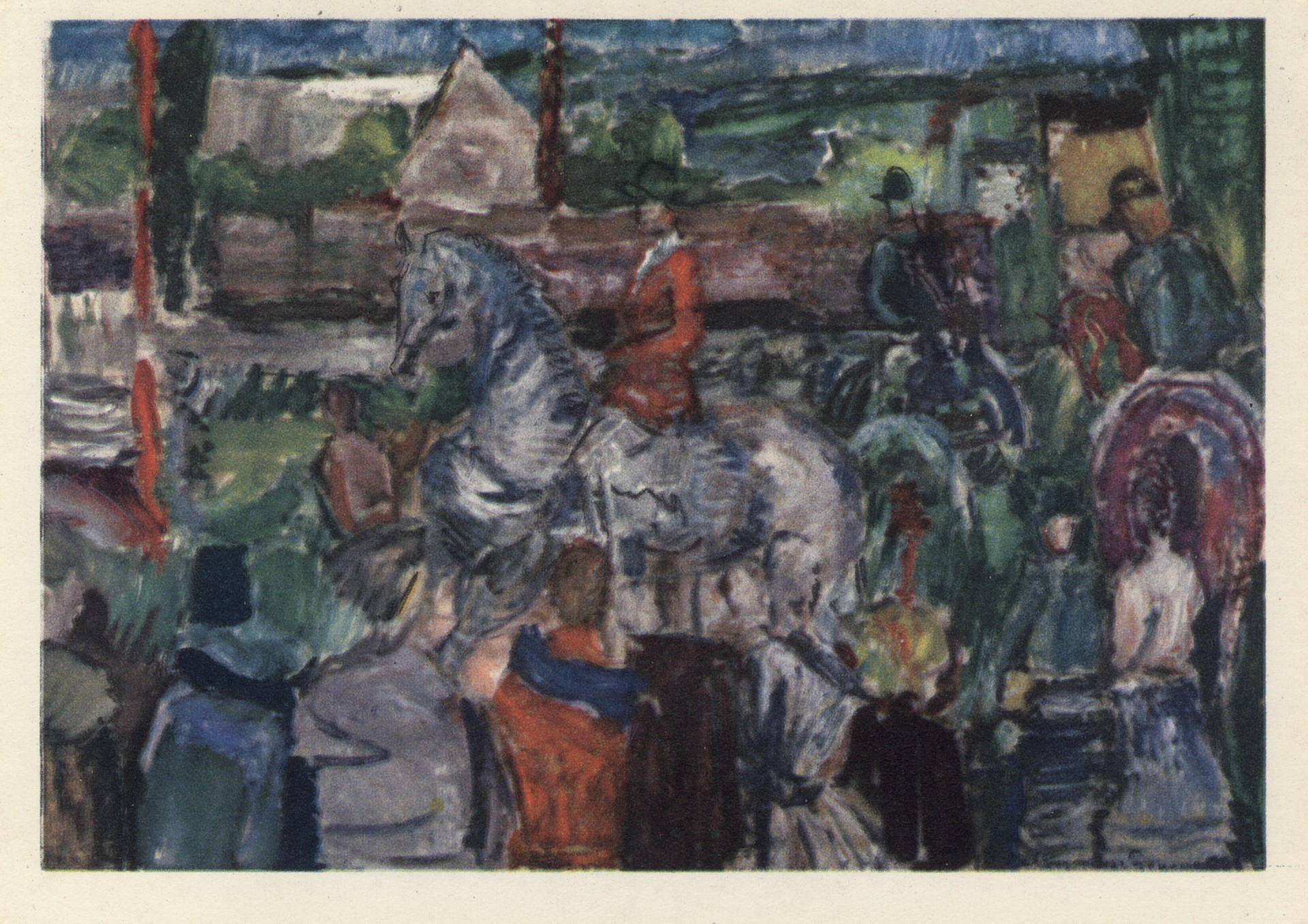 Ездок в красной куртке