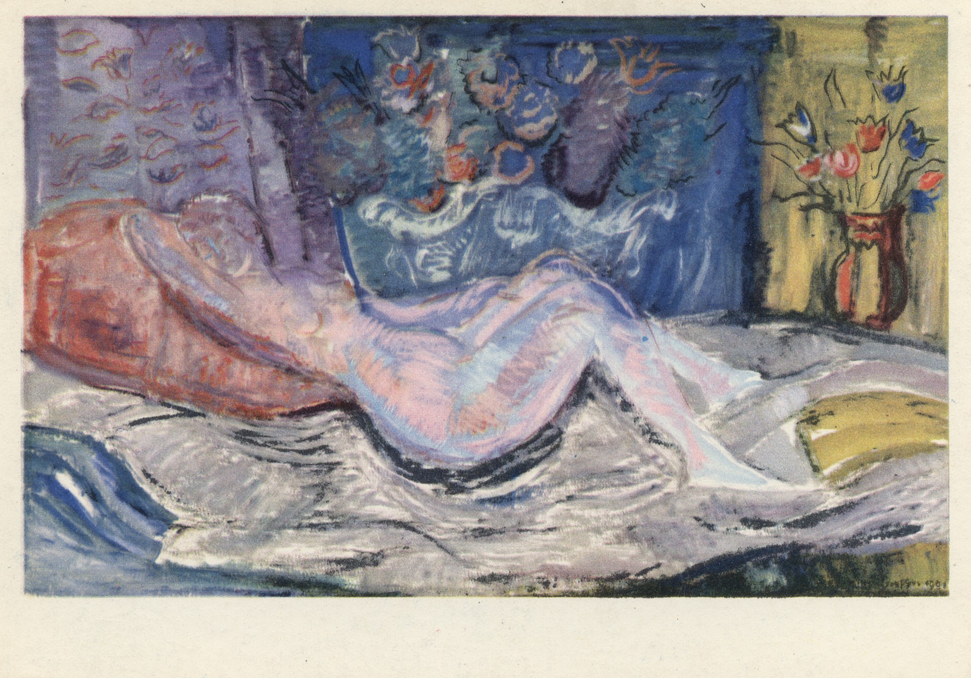 Обнажённая лежащая