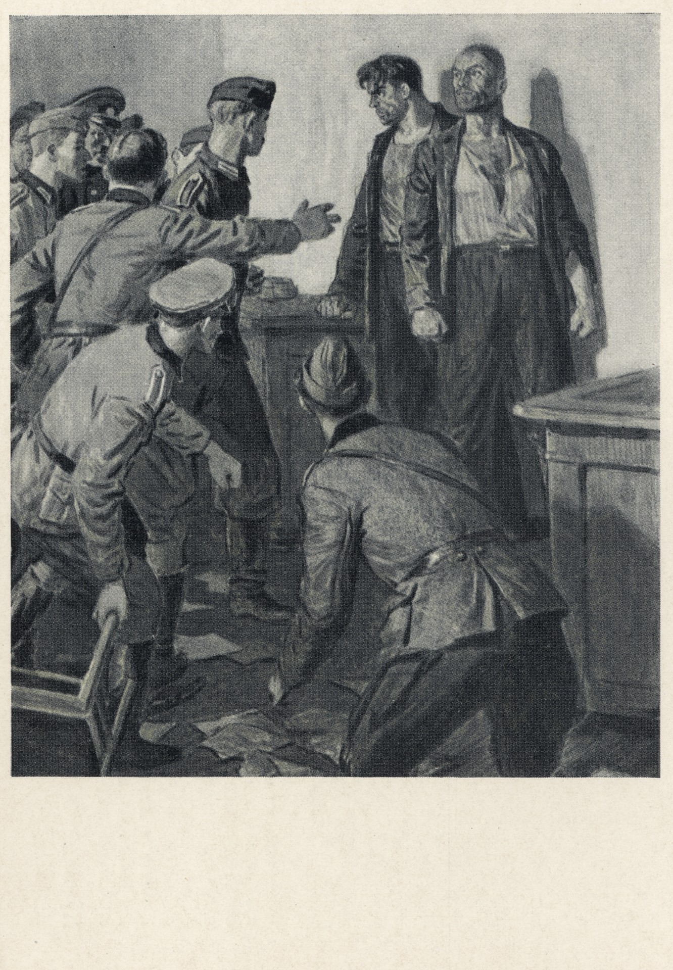 Шульга и Валько на допросе