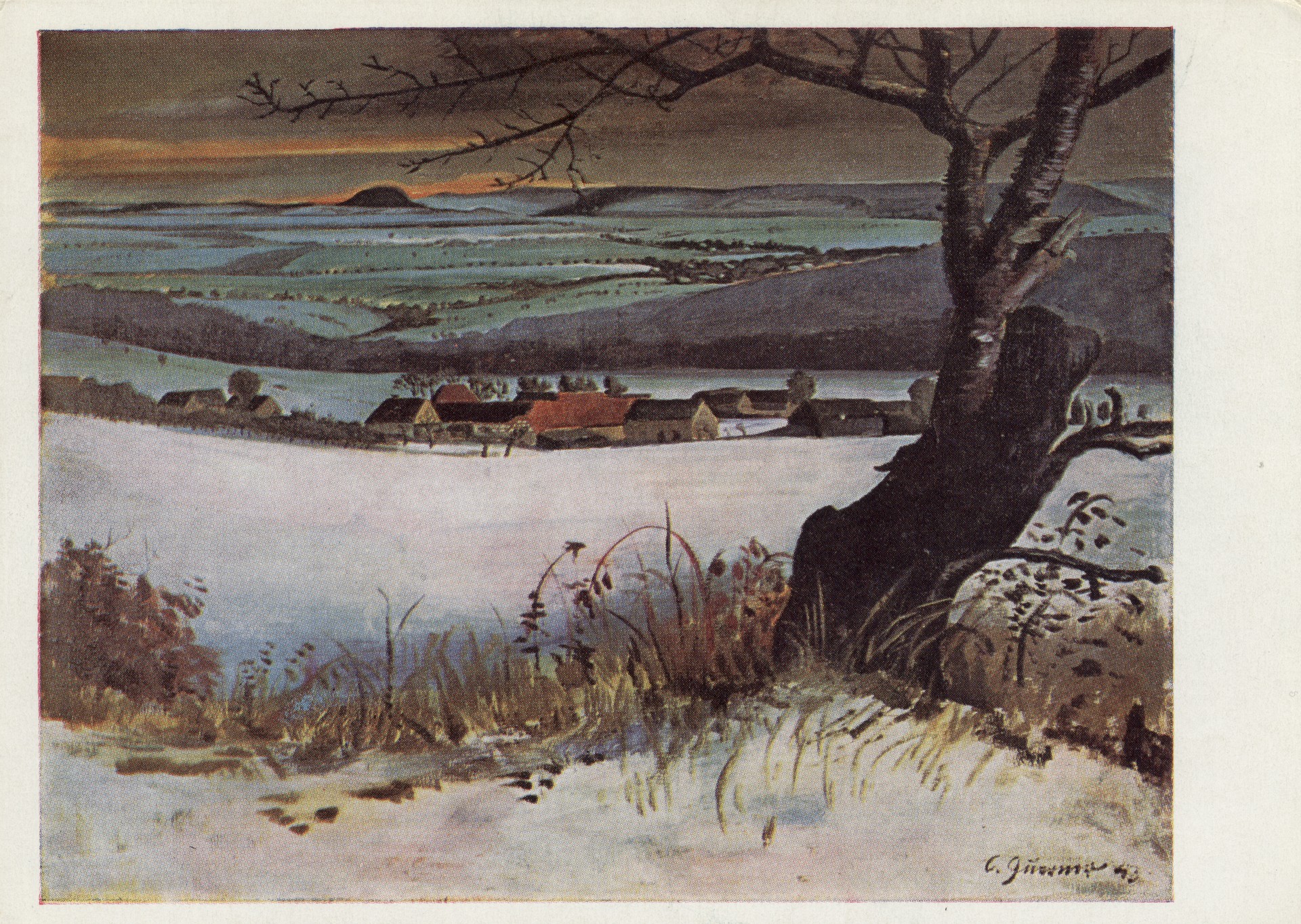 Белый зимний ландшафт