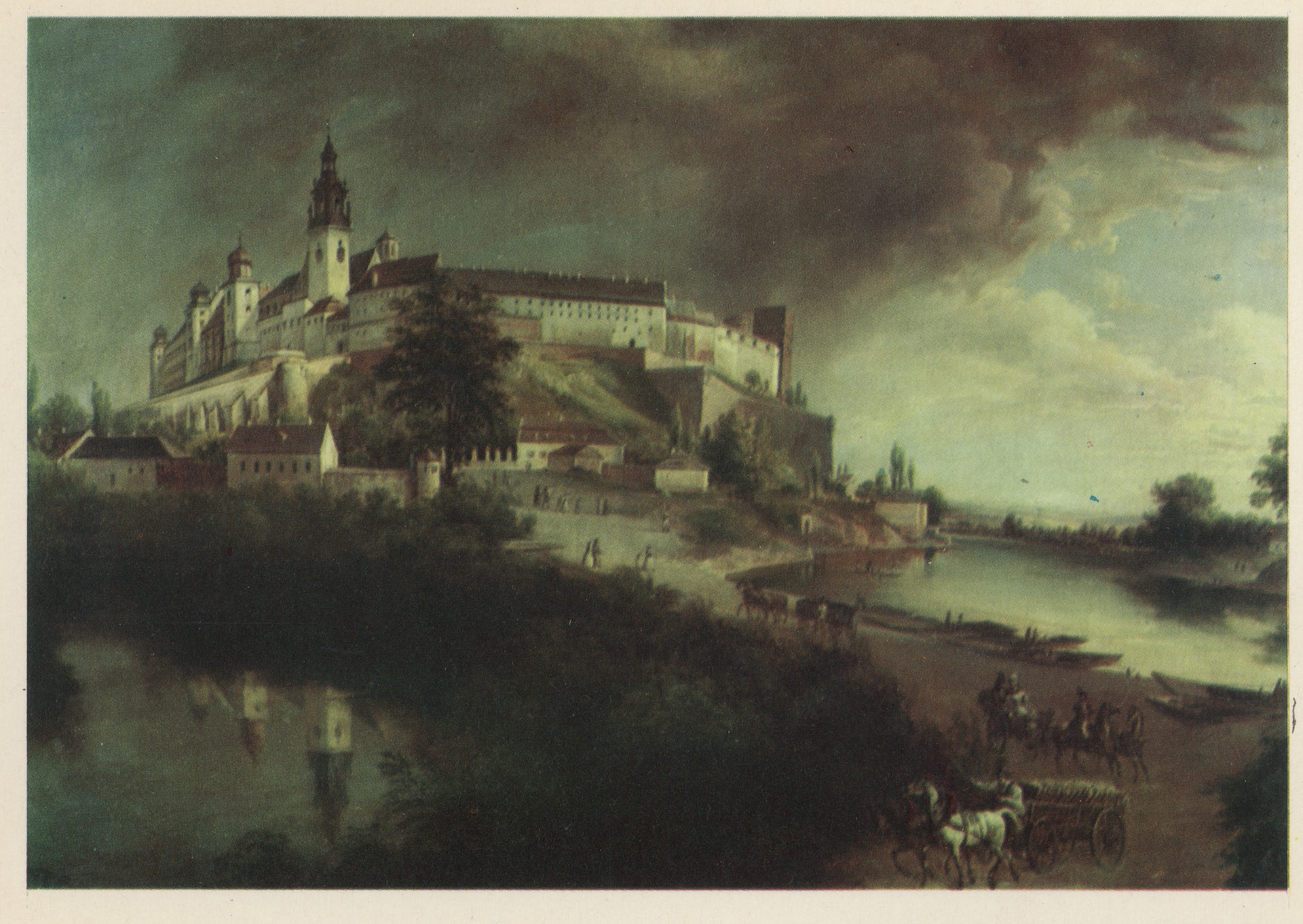 Вид на Вавельский замок со стороны реки Рудава